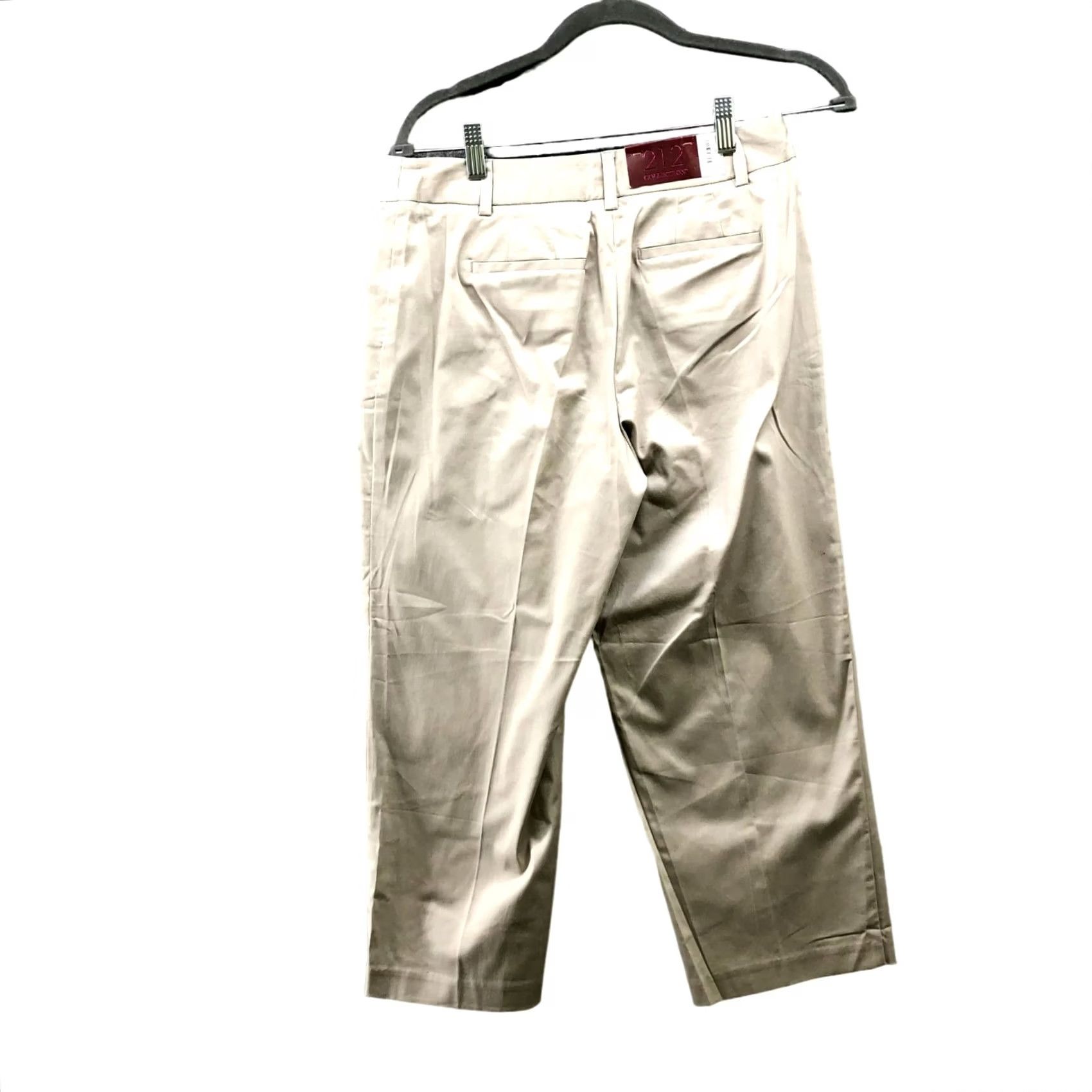 Vintage NWT Kohls 212 Collection Essential Capri Womens 4 Khaki Beige Lightweight Capri Pants Size ONE SIZE - 2 Thumbnail