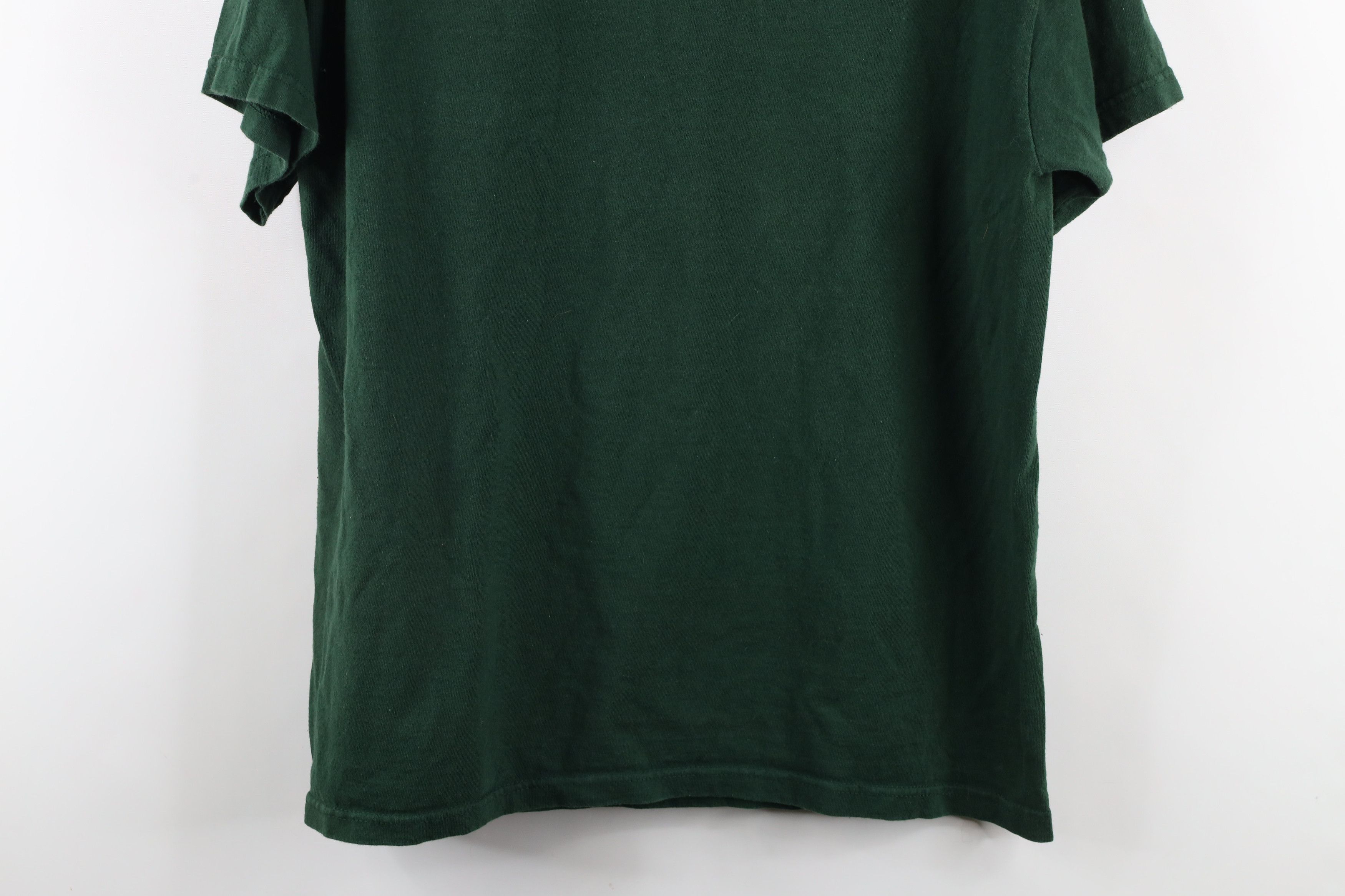 Vintage Vintage 90s Script Michigan State University T-Shirt Green Size US L / EU 52-54 / 3 - 11 Thumbnail