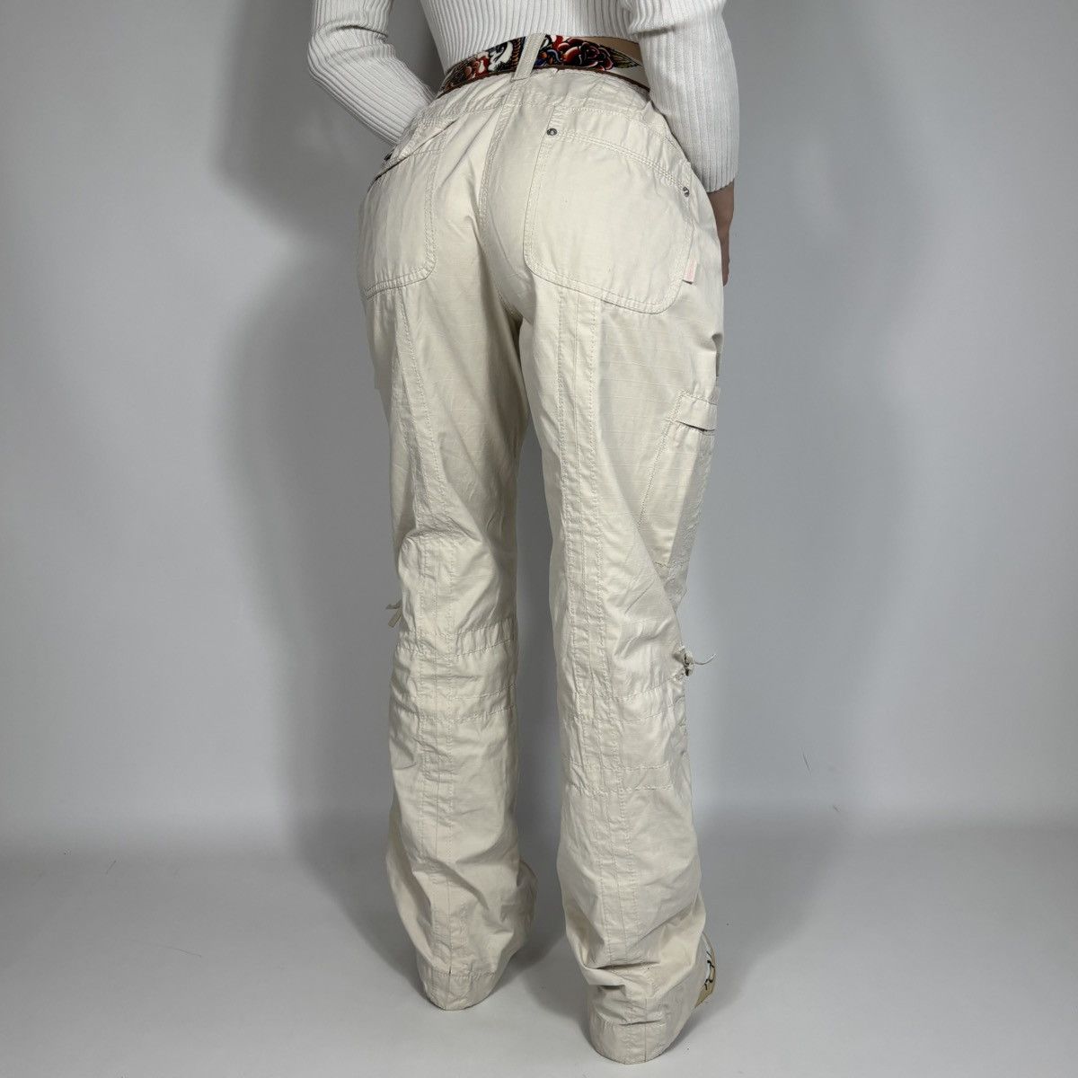 Japanese Brand Vintage Y2K Japanese Parachute Cargo Pants 90s Retro Style Size 28" / US 6 / IT 42 - 2 Thumbnail