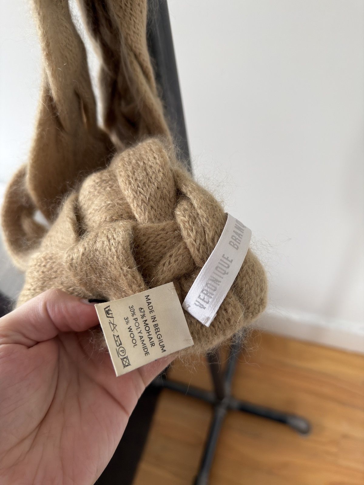 Veronique Branquinho Mohair Braided Scarf Size ONE SIZE - 3 Thumbnail