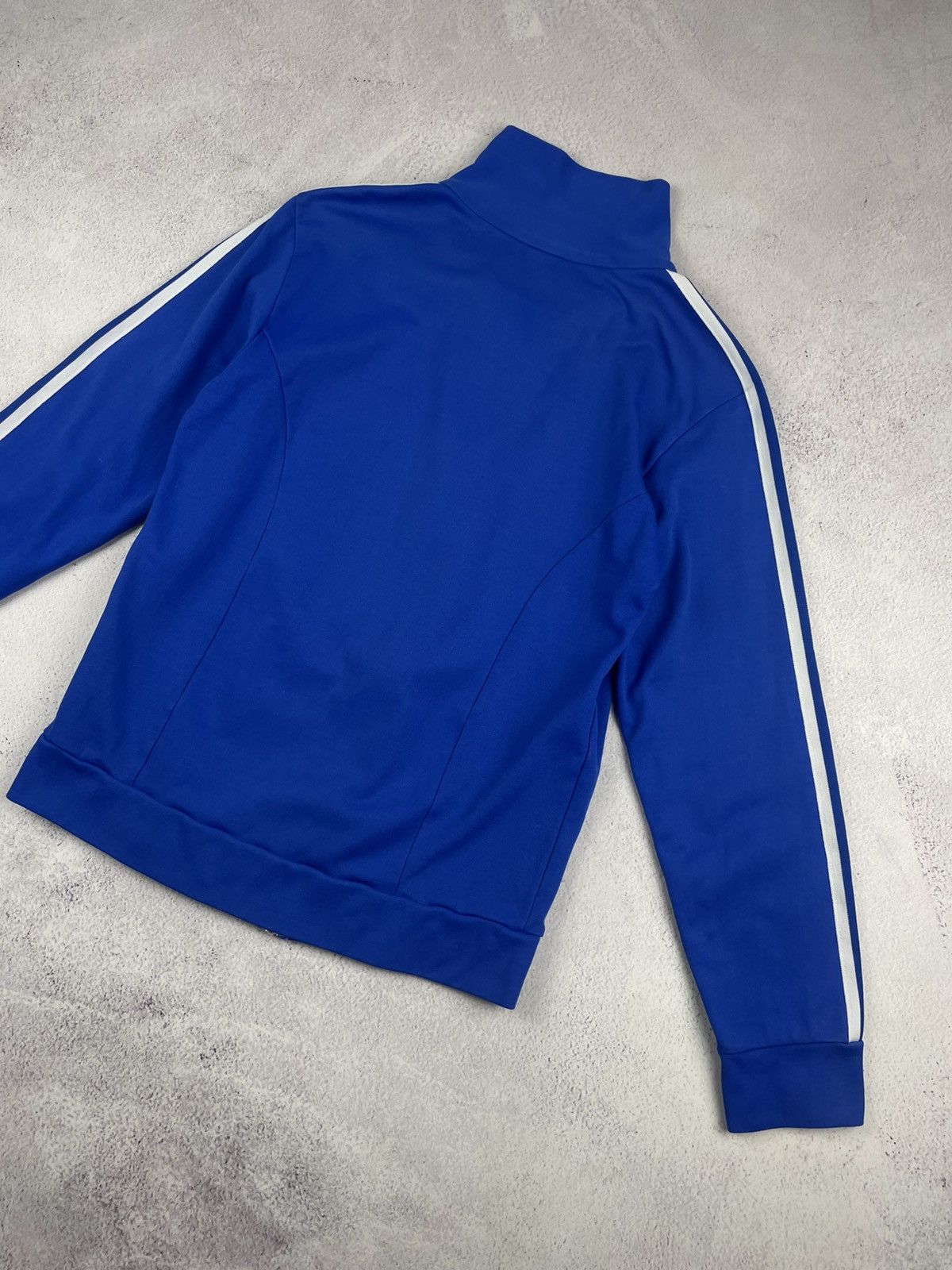 Adidas Vintage Adidas 80s 90s Made in Hong Kong Blue Track Jacket Size US M / EU 48-50 / 2 - 8 Thumbnail