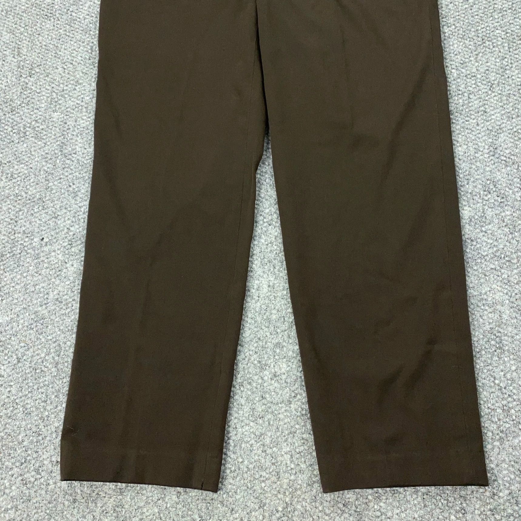 Talbots Talbots Pants Womens 34x30 Brown Classic Slim Stretch Business Office Size 34" / US 12 / IT 48 - 3 Thumbnail