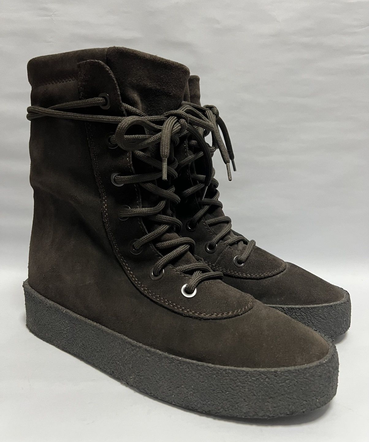 Yeezy Yeezy Season 2 - “Oil” Military Crepe Boots Size US 8 / EU 41 - 1 Thumbnail