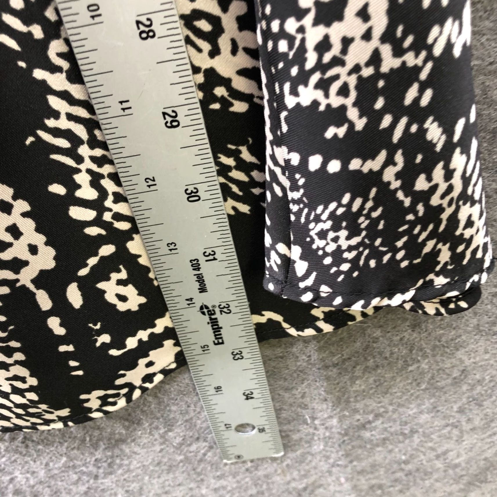 Zara VINTAGE? No. Zara Satin Slip Dress Womens S Black Cream Printed Mini Tie Strap Size S / US 4 / IT 40 - 7 Thumbnail