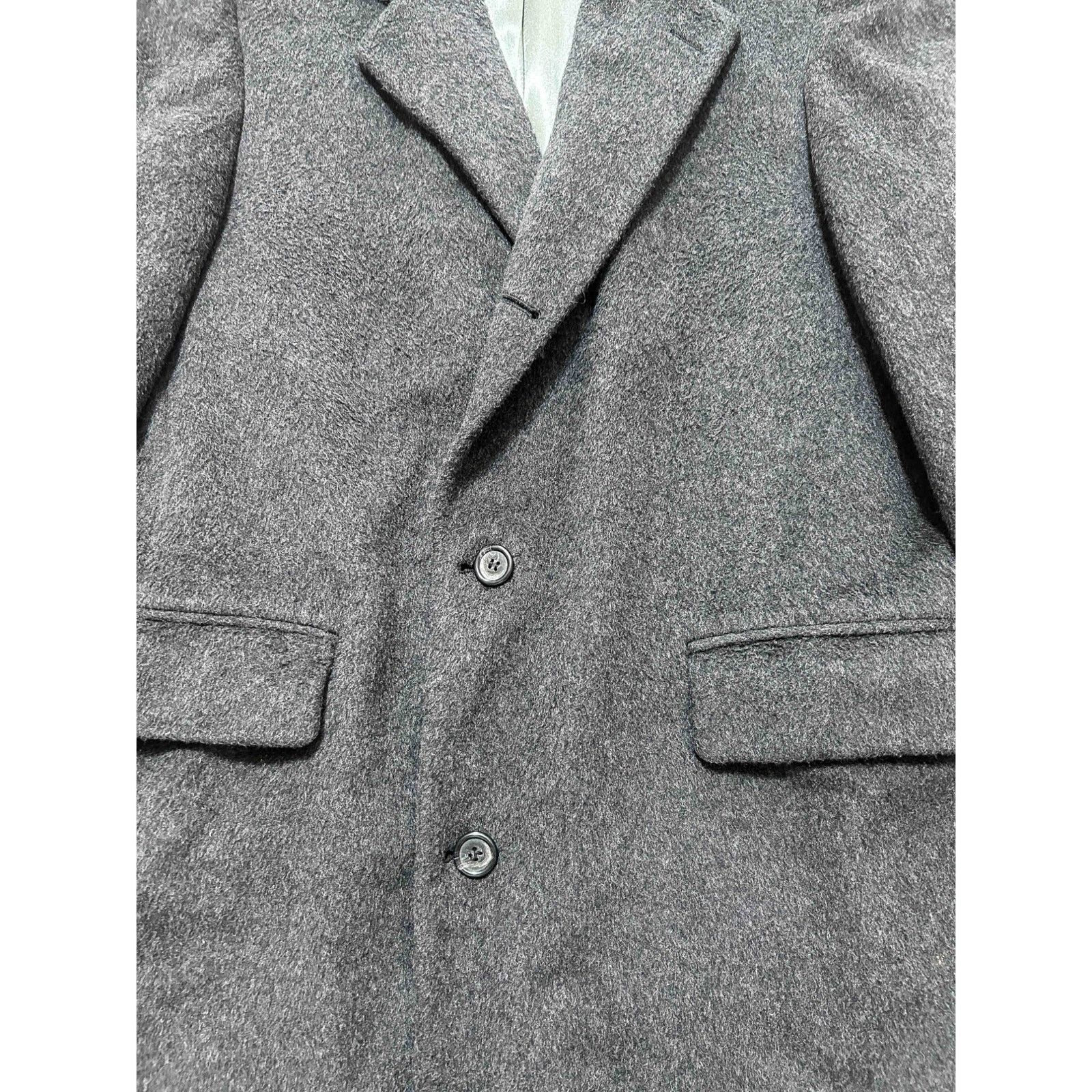 Nordstrom Cricketeer Mens Large Heavyweight Gray Trenchcoat Size US L / EU 52-54 / 3 - 4 Thumbnail