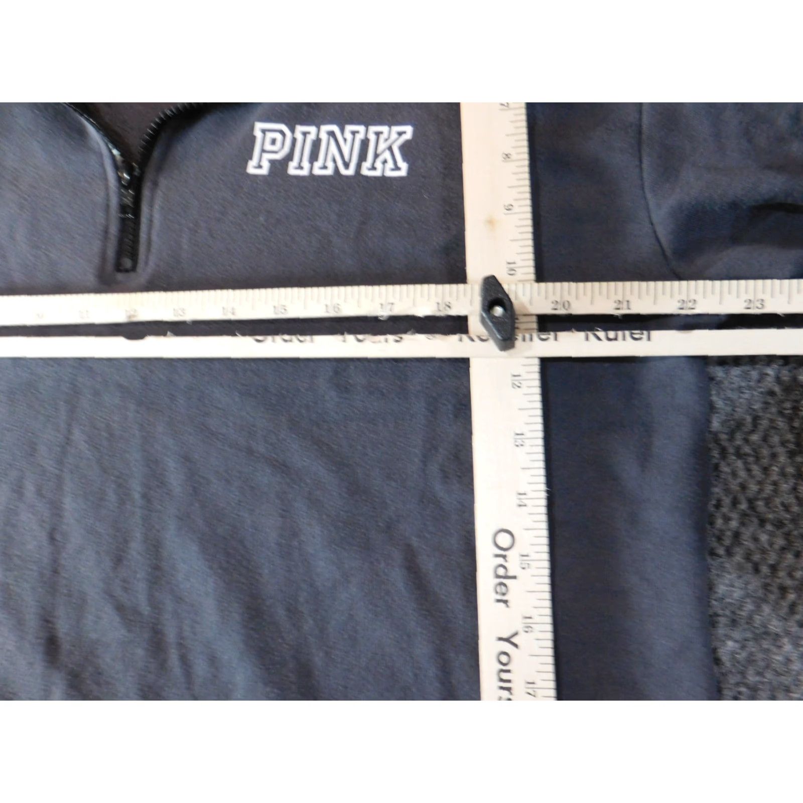 Victoria's Secret VICTORIA'S SECRET PINK Sweatshirt Pullover Crew Neck Long Sleeve Raglan Logo 1/4 Zip Stretch Size L / US 10 / IT 46 - 5 Thumbnail