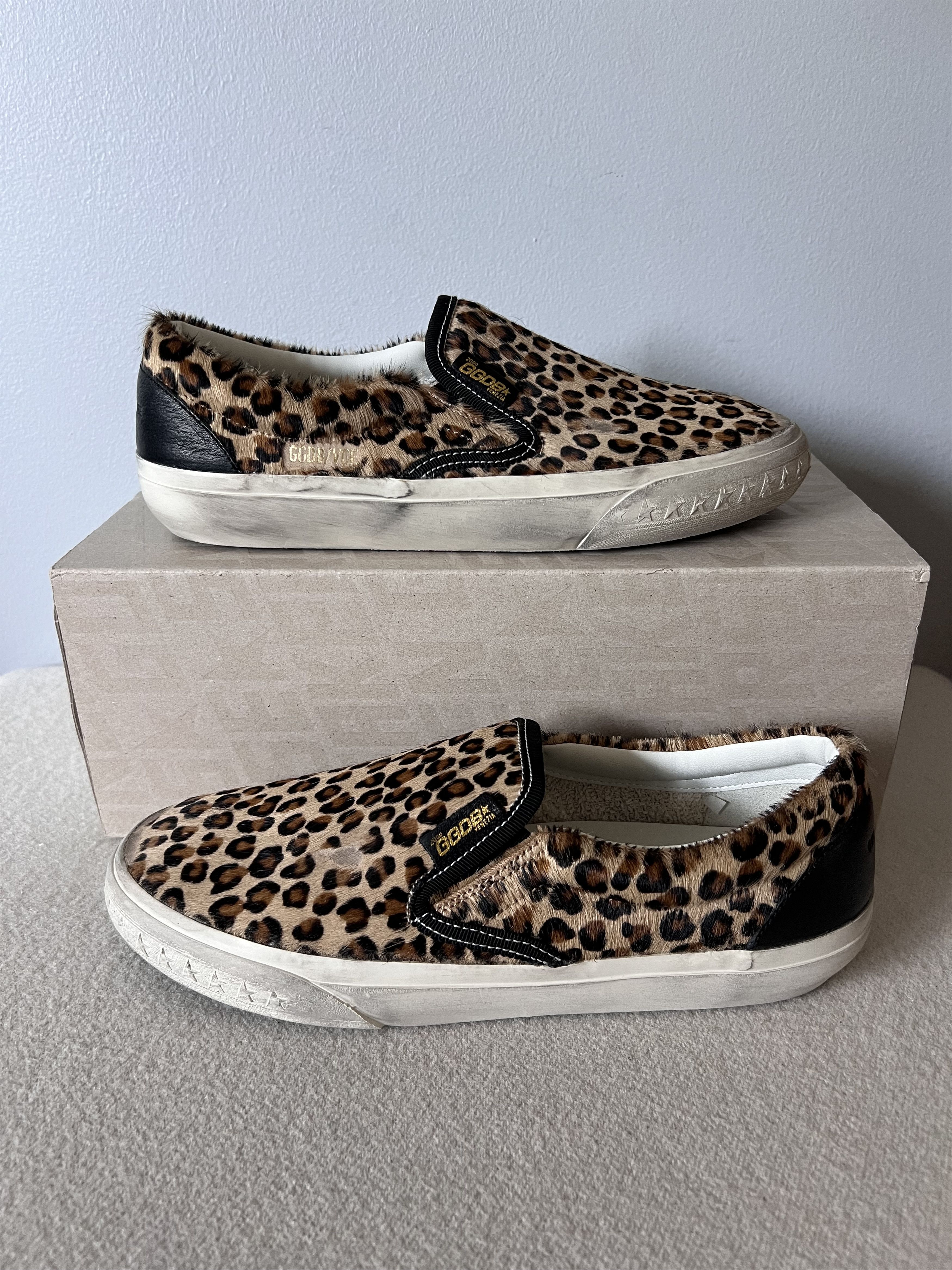 Golden Goose Golden Goose VCE Penstar Slip On in Leopard Size US 10 / IT 40 - 2 Thumbnail