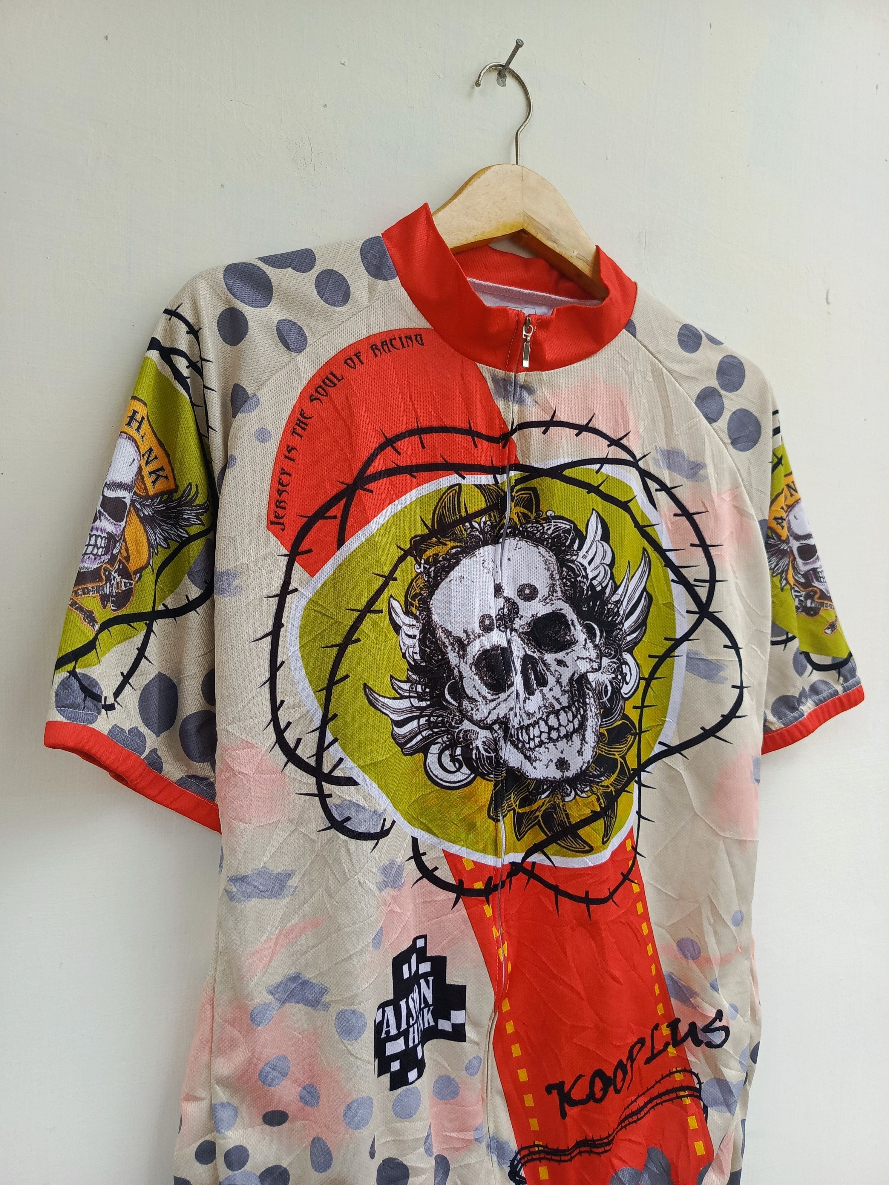 Other Rare Aison Hank Skull Bike Jersey – Unique Cycling Wear Size US XXL / EU 58 / 5 - 3 Thumbnail