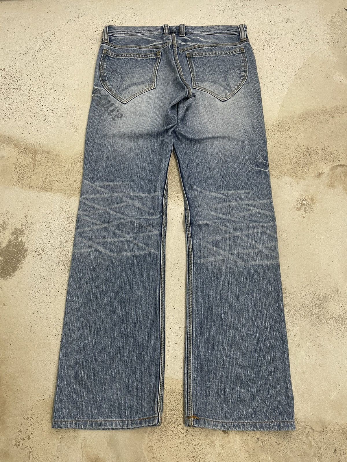 HIDEAWAYS × Nicole Club Hideaways Nicole Light Wash Whisker Y2K Design Size US 30 / EU 46 - 2 Thumbnail