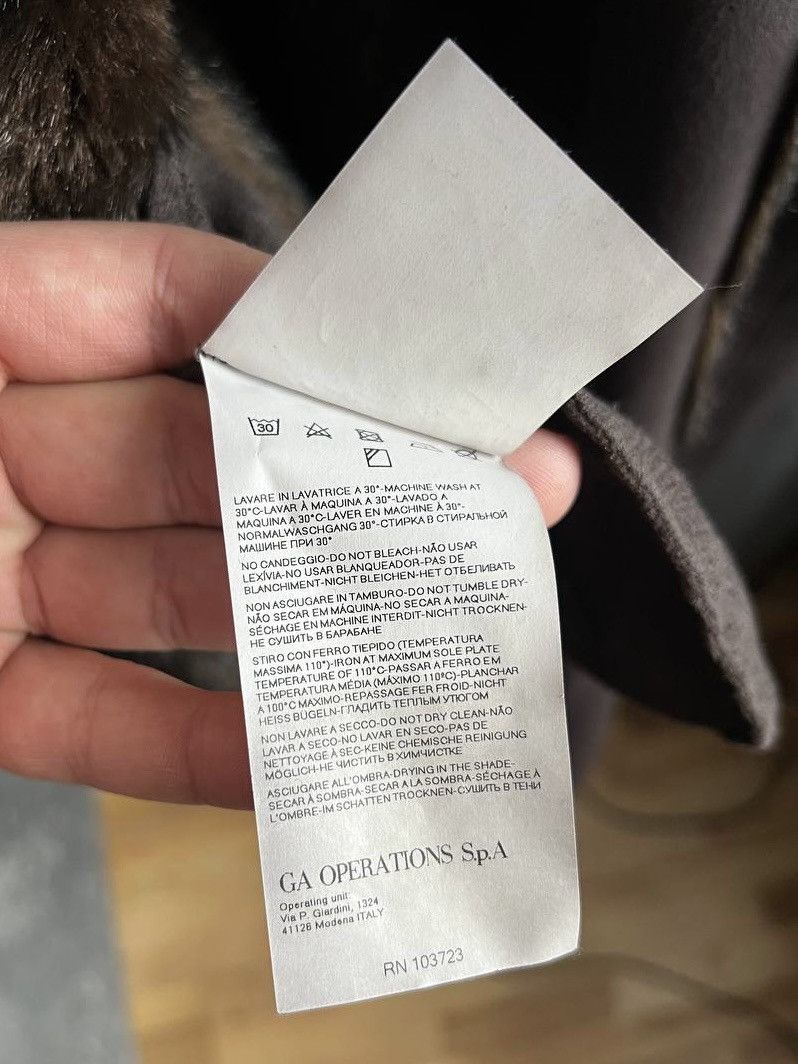 Armani Armani Jeans EU44/US8 brown Faux Fur coat hooded jacket 90s Size M / US 6-8 / IT 42-44 - 24 Thumbnail