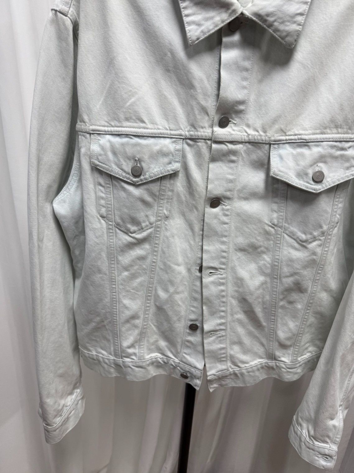Maison Margiela Sz 52 Maison Margiela White Denim Jacket-2505 Size US L / EU 52-54 / 3 - 3 Thumbnail