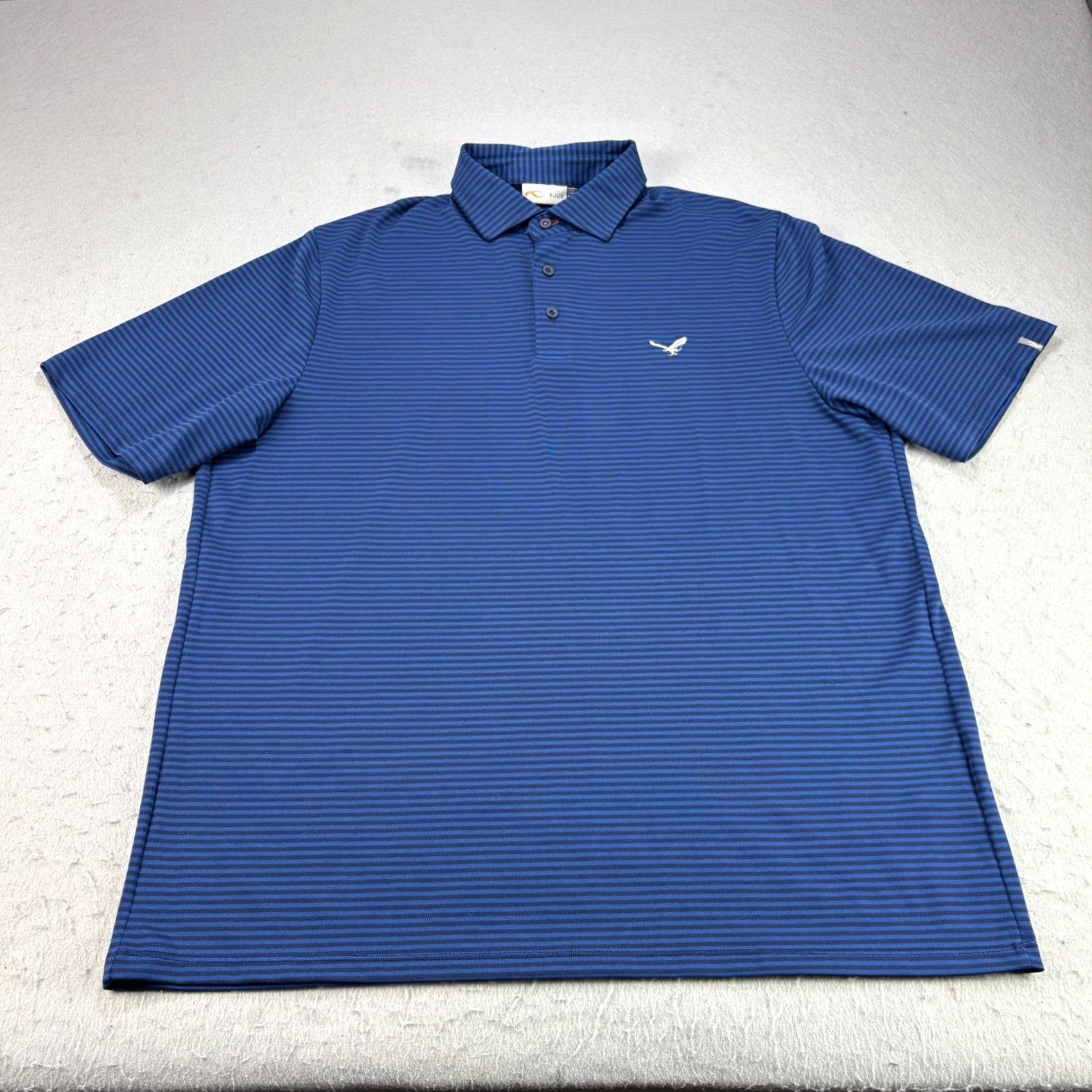 KJUS Kjus Polo Shirt Mens 2XL Blue Striped Golf Performance Wicking Stretch Shirt Mens 2XL Blue Striped Polo KJUS Golf Performance/Activewear Size US XXL / EU 58 / 5 - 2 Thumbnail