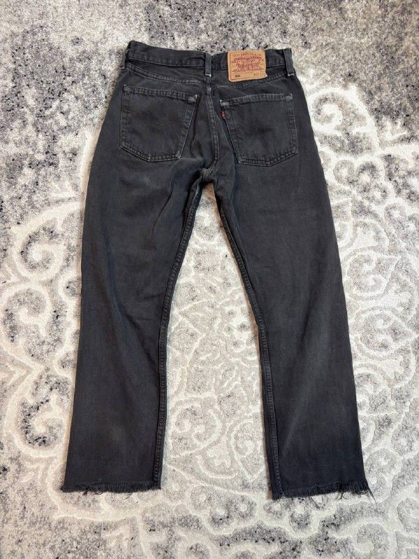 Levi's Vintage Clothing Vintage Levi’s 501 Grey Denim 1998 Made in Hungary W28 L30 Size US 28 / EU 44 - 1 Thumbnail