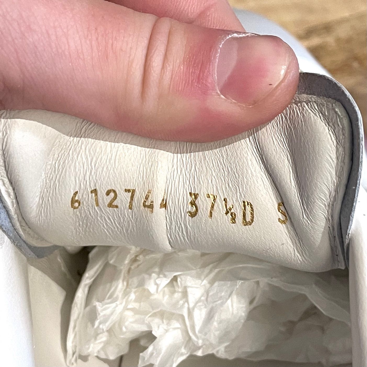 Alexander McQueen Alexander McQueen Oversized White Leather Sneakers Size US 7.5 / IT 37.5 - 12 Thumbnail