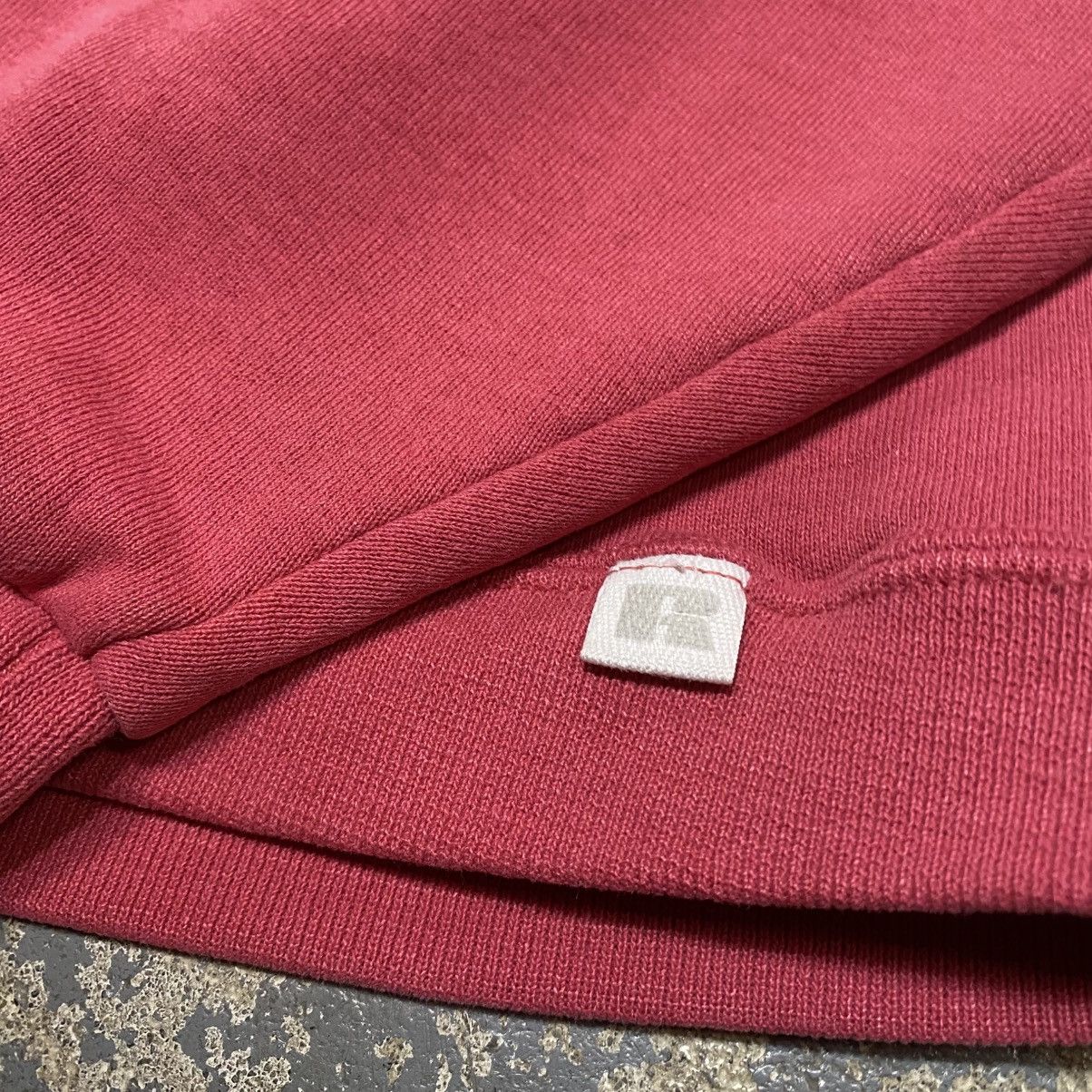 Russell Athletic × Vintage Vintage Russell Athletic Pink Cropped Boxy 1/4 Zip Crewneck Size US M / EU 48-50 / 2 - 5 Thumbnail