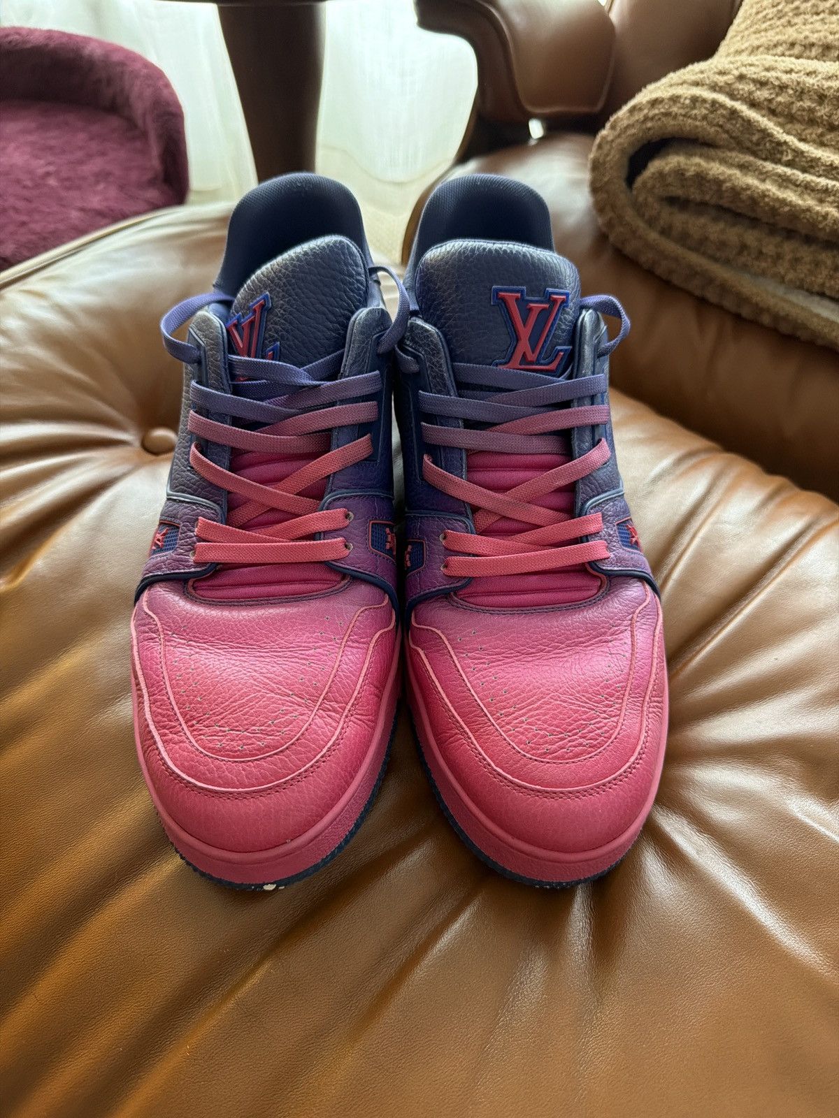 Louis Vuitton Louis Vuitton X Virgil Abloh - LV Trainer Size US 9.5 / EU 42-43 - 7 Thumbnail