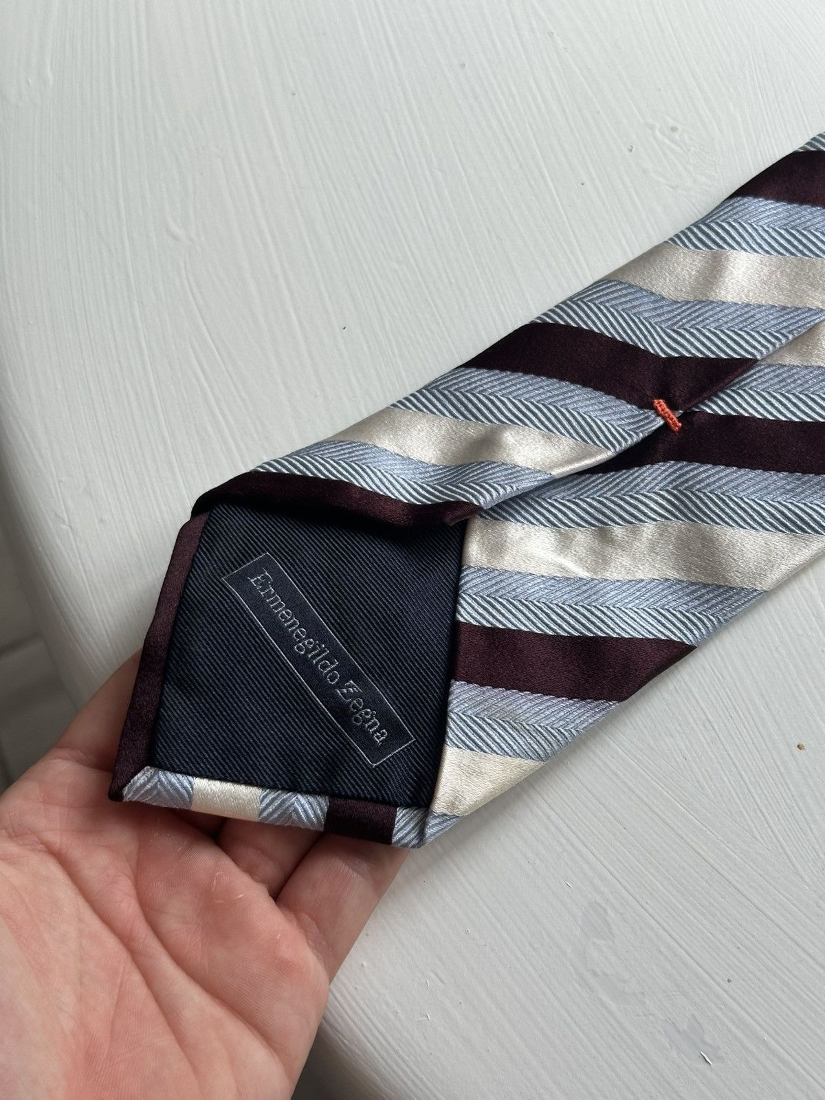 Ermenegildo Zegna × The Tie Bar Ermenegildo Zegna Tie 90s Monogram Cravatca Y2K Calssic Size ONE SIZE - 5 Thumbnail