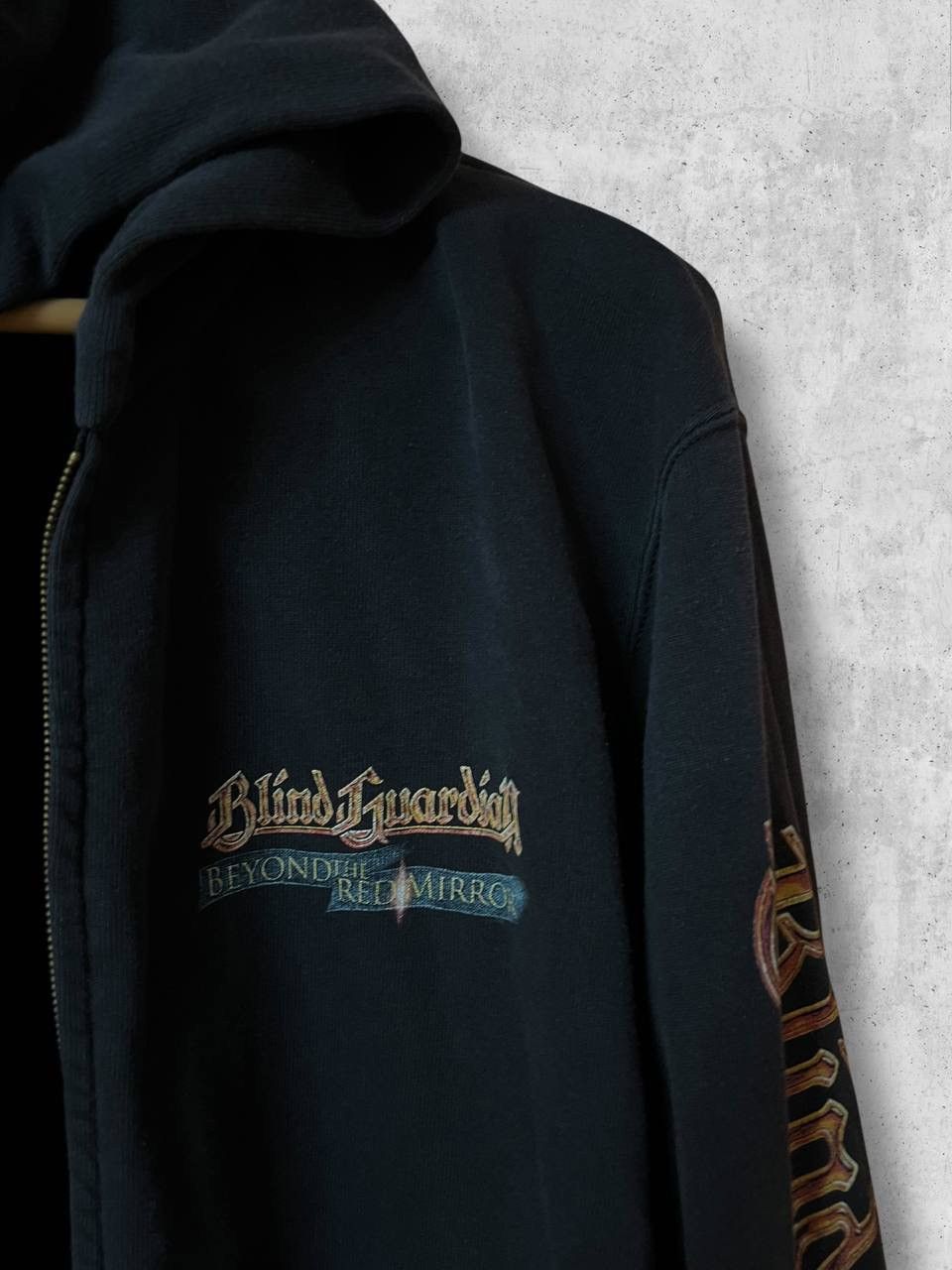Band Tees BLIND GUARDIAN 00s Vintage Zip Hoodie Band Tour Broken ZIPPE Size US L / EU 52-54 / 3 - 5 Thumbnail