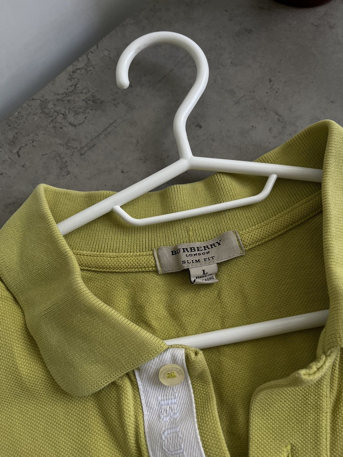 Burberry Burberry polo shirt yellow green L Size US L / EU 52-54 / 3 - 3 Thumbnail