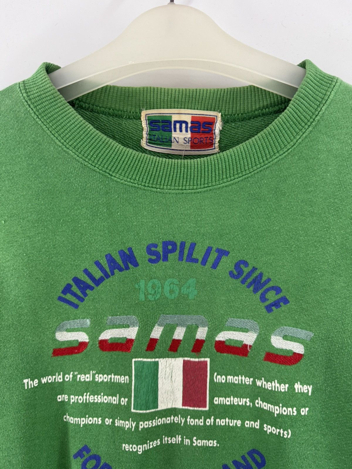 Salem Sportswear 🔥 Italian Samas Sports Baggy Fit Distressed Sweatshirt Size US L / EU 52-54 / 3 - 5 Thumbnail