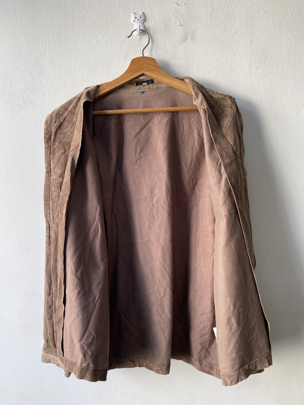 Issey Miyake 1990s - Tete Homme By Issey Miyake Corduroy Zipper Shirt Size US L / EU 52-54 / 3 - 9 Thumbnail