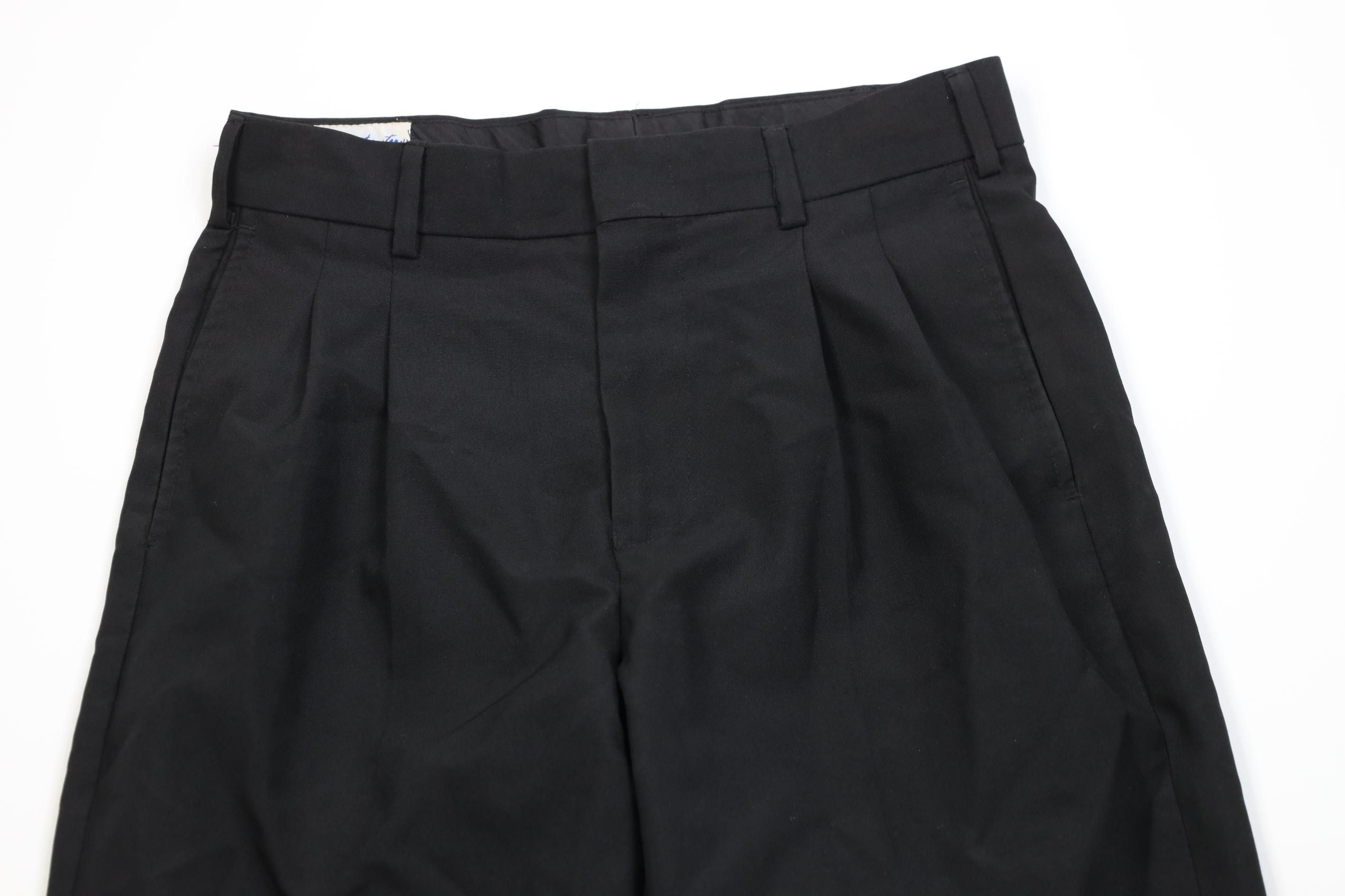 Vintage Vintage 90s Streetwear Knit Chino Pants Trousers Black Size US 30 / EU 46 - 2 Thumbnail
