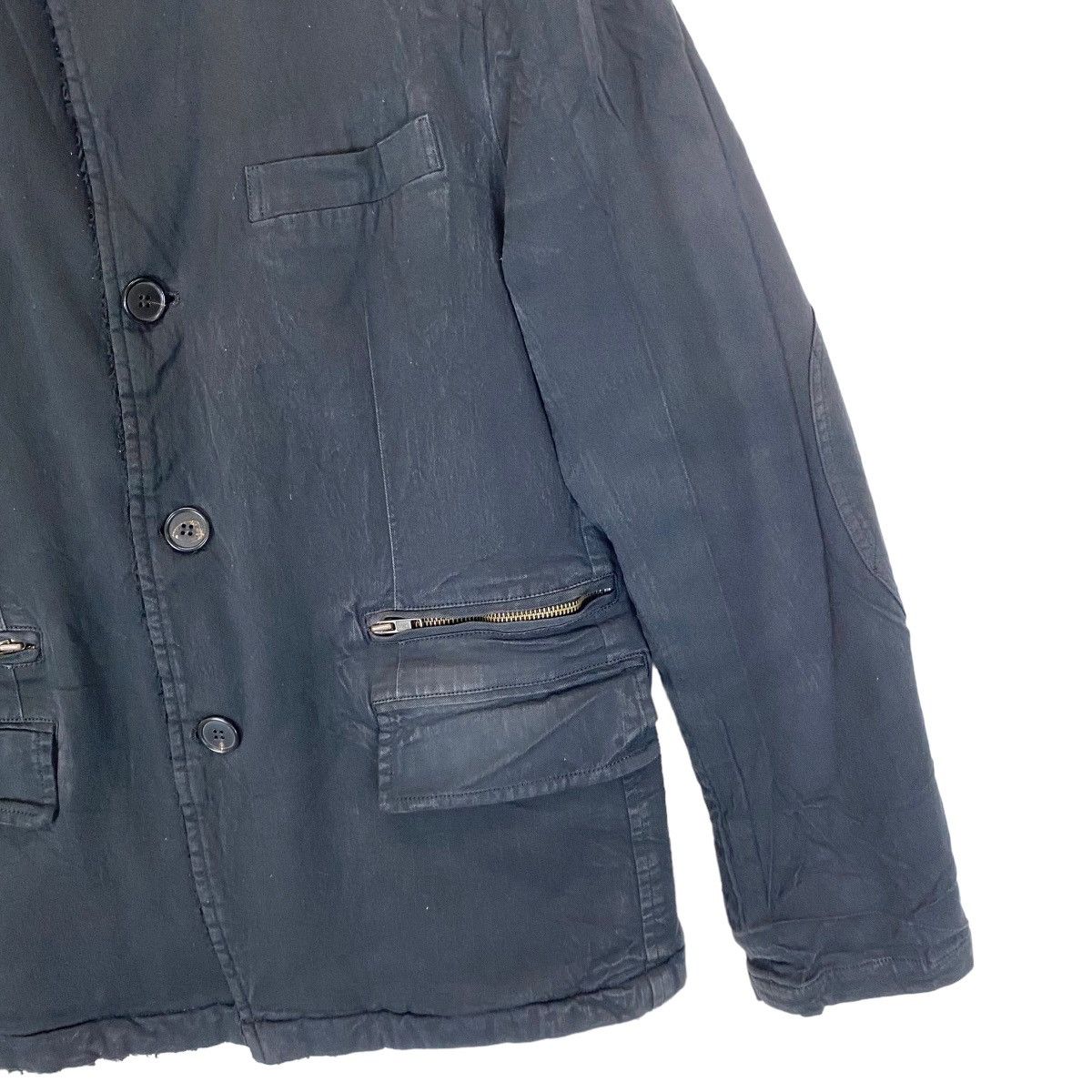 Comme des Garcons Homme Plus ✨AD2005 COMME des GARÇONS HOMME fleece lining faded jacket Size US M / EU 48-50 / 2 - 8 Thumbnail