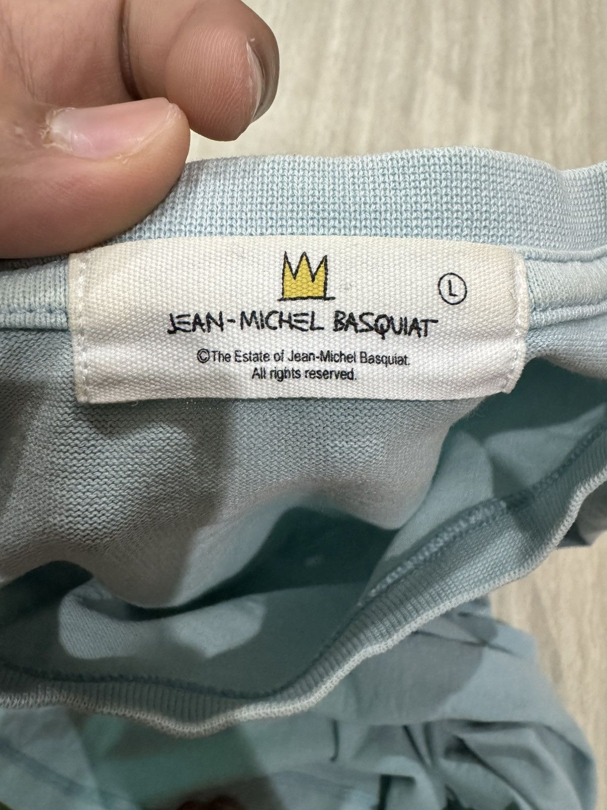 Jean-Michel Basquiat Jean-Michel Basquiat x Uniqlo soft blue Shirt L size Size US L / EU 52-54 / 3 - 10 Thumbnail
