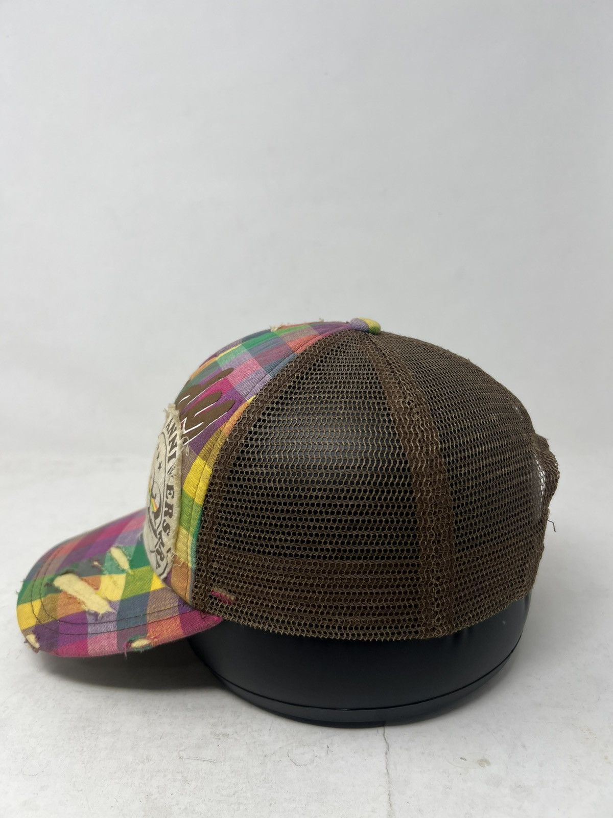 If Six Was Nine "Ready 25th Anniversary Distressed Plaid Trucker Hat Size ONE SIZE - 3 Thumbnail