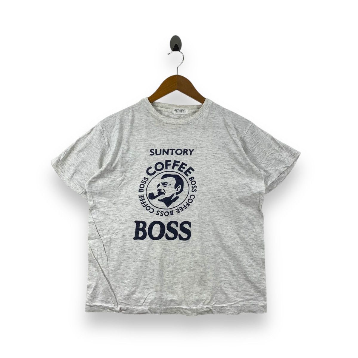 Vintage Vintage BOSS COFFEE SUNTORY Original Design Tee Shirt Top Size US M / EU 48-50 / 2 - 1 Thumbnail