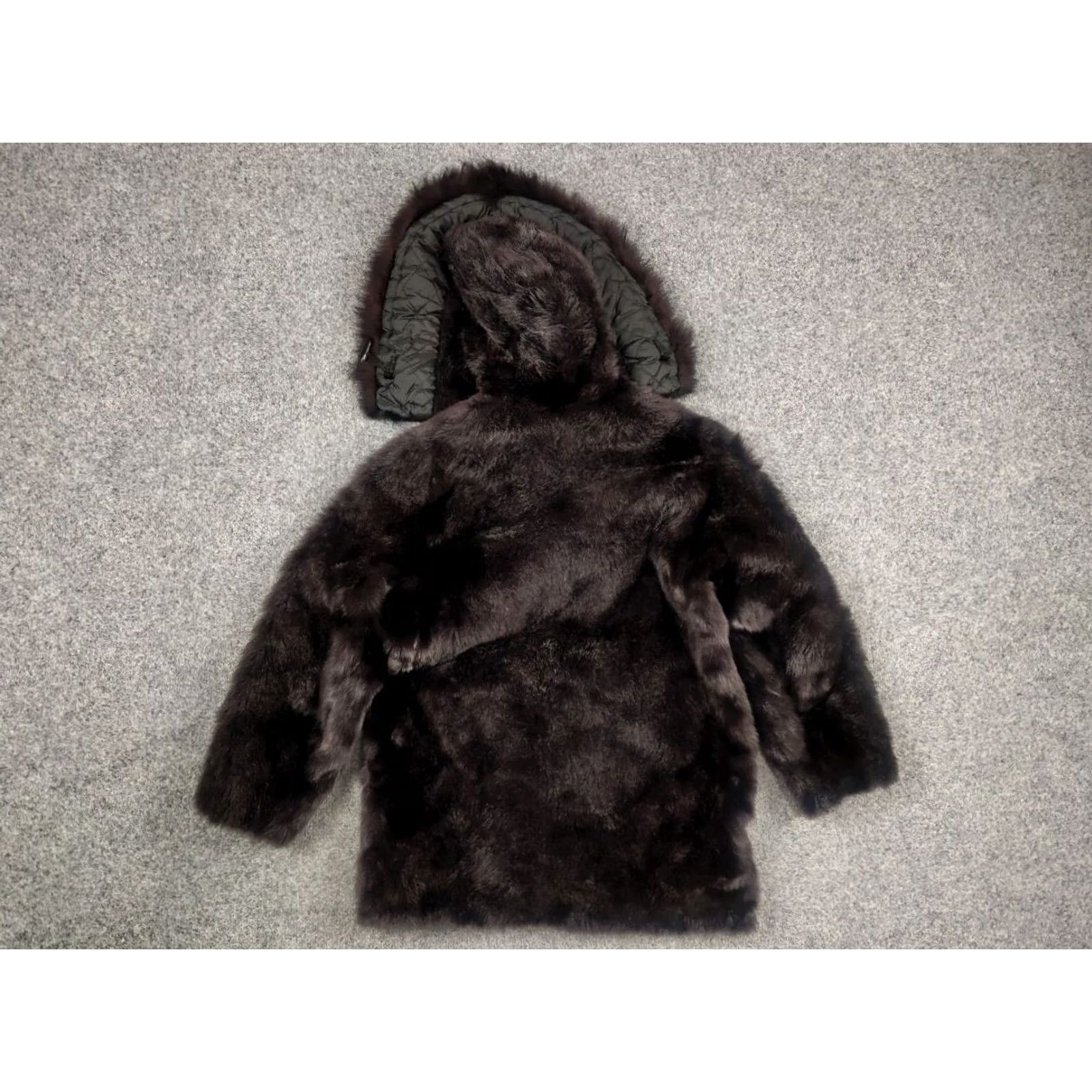 Vintage VINTAGE David Green Alaska Jacket Coat Fur Black Zip Coat Women XS Size S / US 4 / IT 40 - 7 Thumbnail