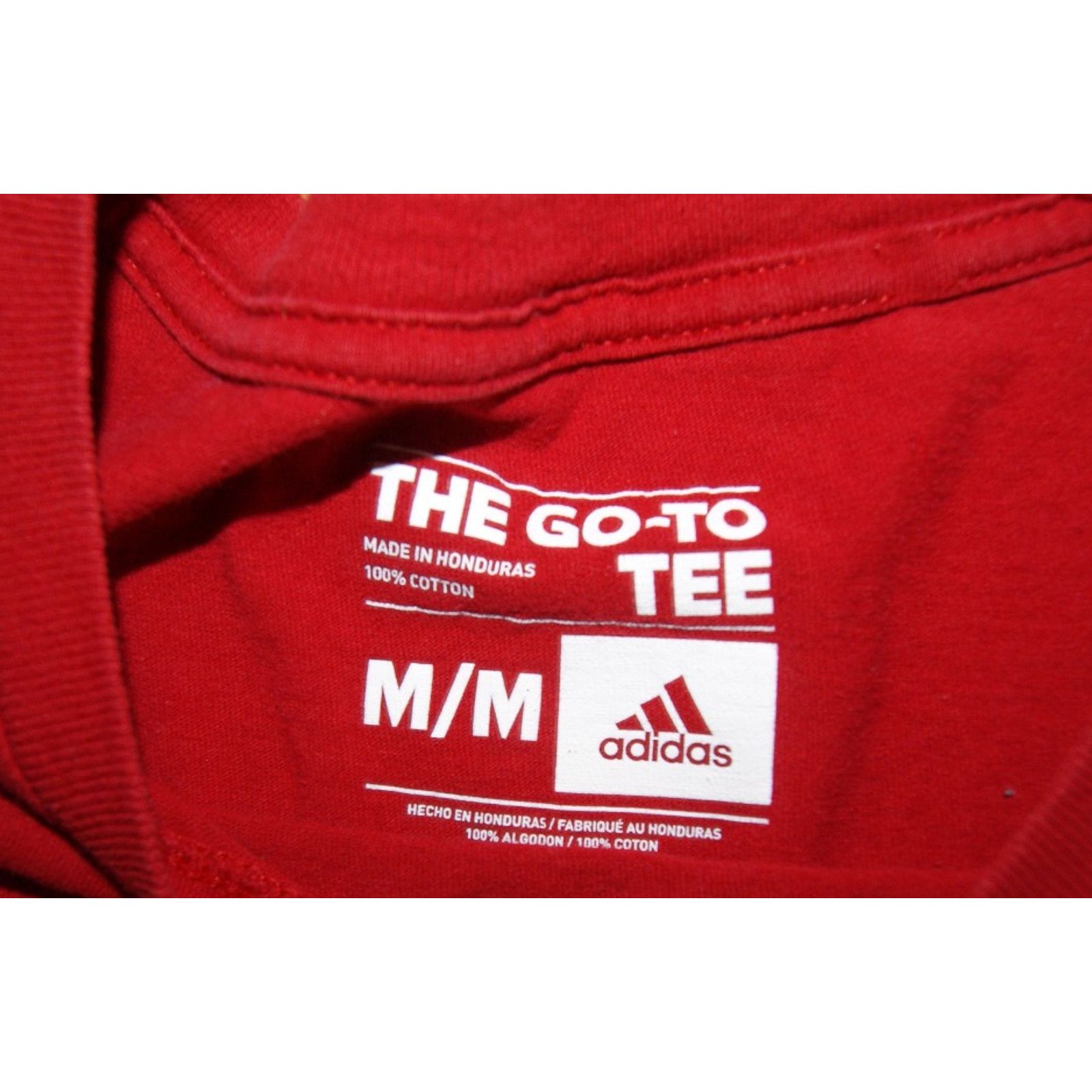 Adidas Nebraska Cornhuskers Basketball Adidas Go-To Tee M TShirt Size US M / EU 48-50 / 2 - 3 Thumbnail