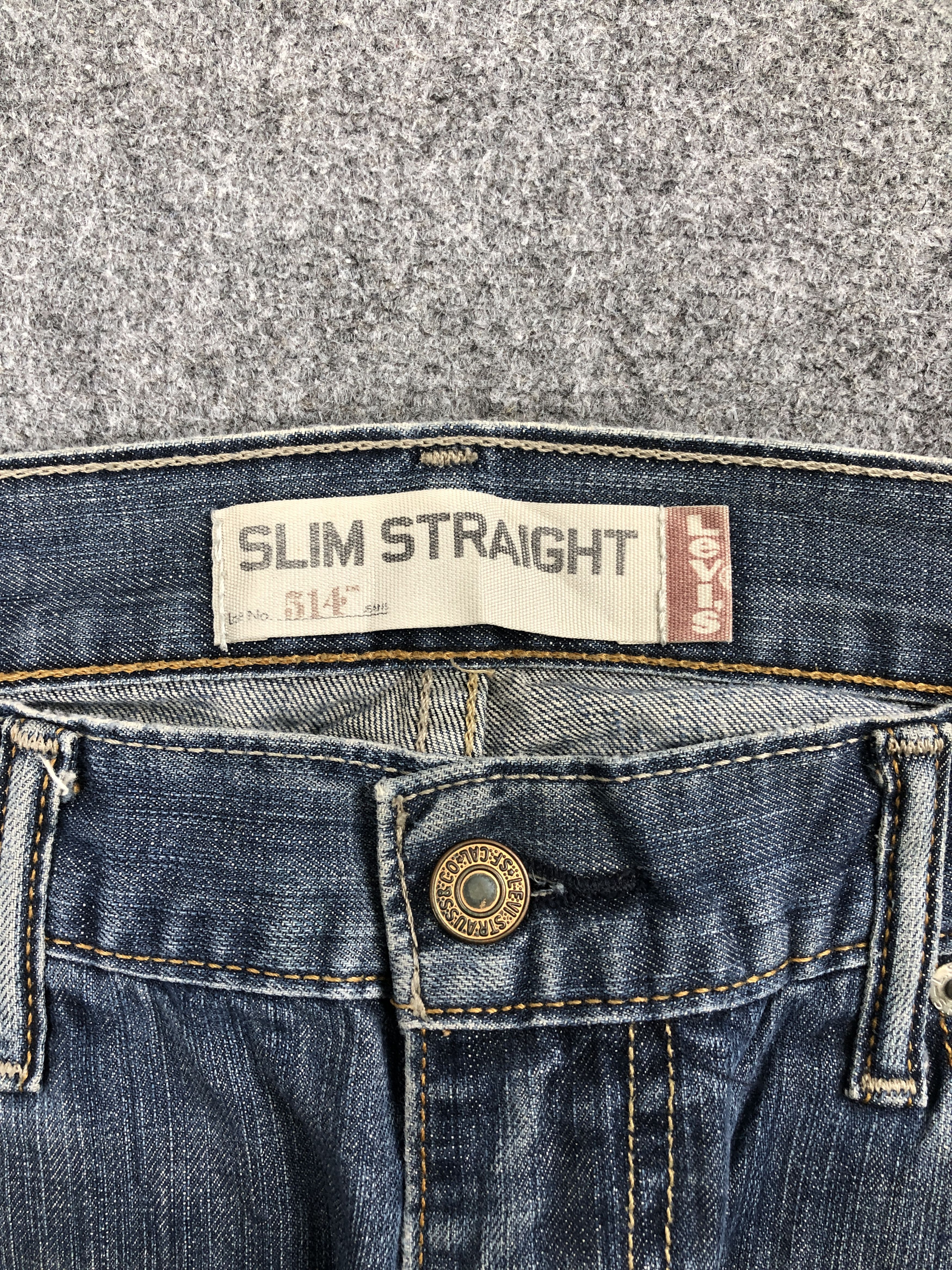 Levi's × Vintage Vintage Dirty Wash Levis 514 Slim Straight Jeans DP2462 Size US 33 - 6 Thumbnail