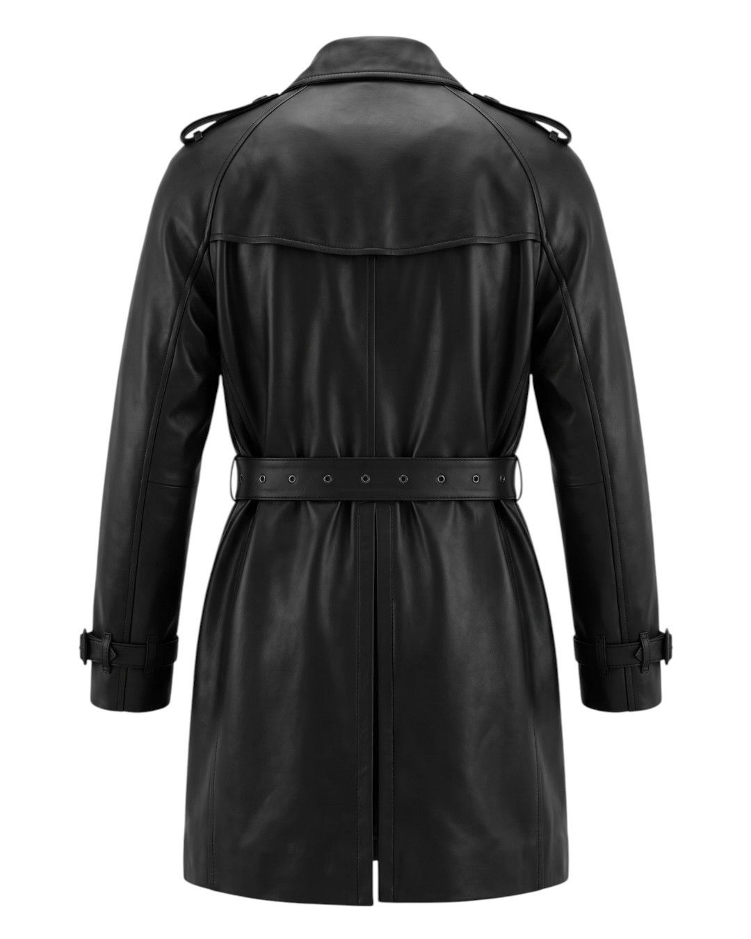 Burberry Prorsum VINTAGE LEATHER TRENCH COAT Size US M / EU 48-50 / 2 - 2 Thumbnail