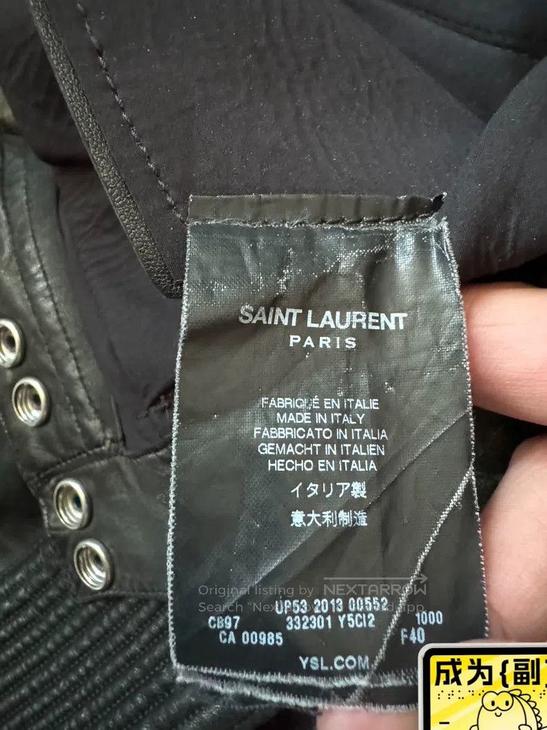 Saint Laurent Paris Saint Laurent Paris Darth Vader Style Multi-Zip Moto Leath Size US 40 / EU 56 - 7 Thumbnail