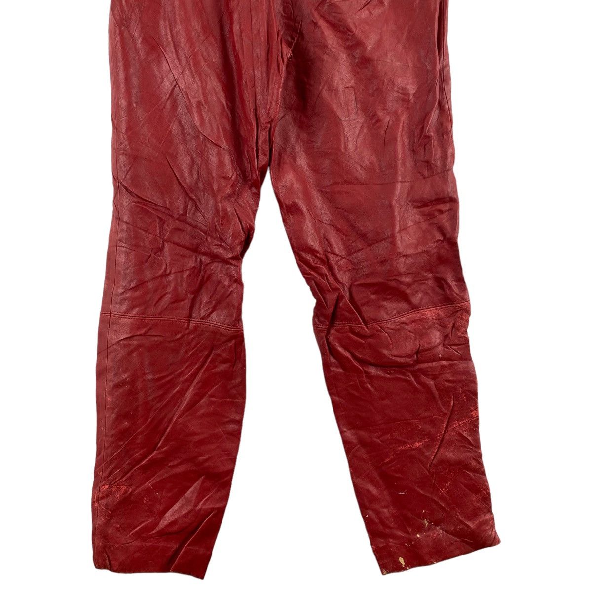 Other CHRISTIAN OLIVER PARIS Rider Biker Leather Pant Size 22" - 6 Thumbnail