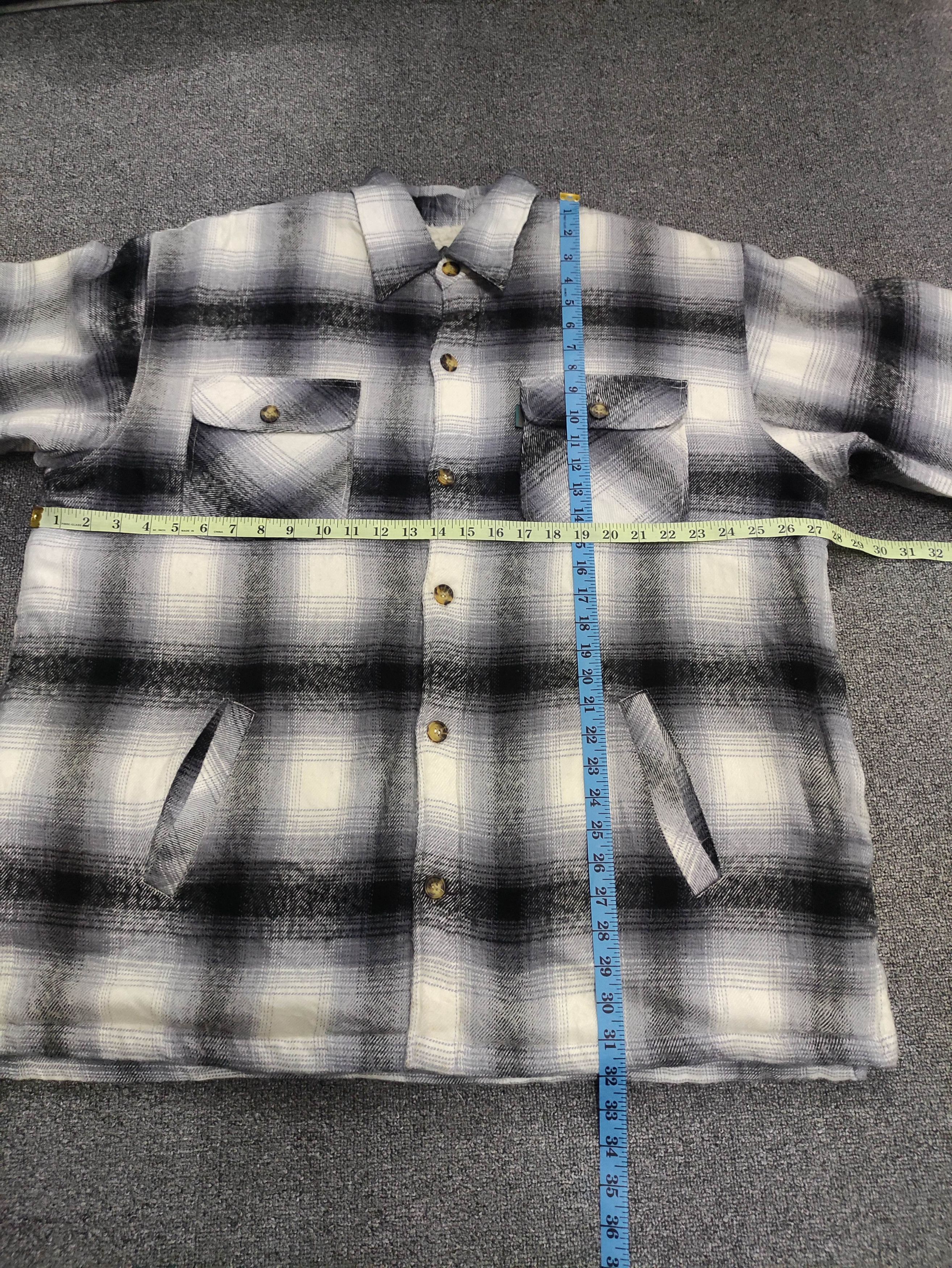 Japanese Brand Vintage Bayleaf Jacket Flannel Plaid Button Up Lined Sherpa Size US XXL / EU 58 / 5 - 12 Thumbnail