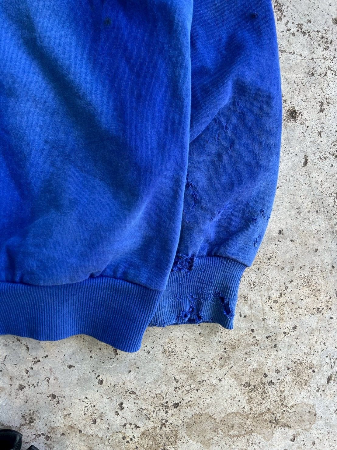 Vintage Thrashed Vintage Thermal Lined Hoodie Distressed ERD Size US M / EU 48-50 / 2 - 18 Thumbnail