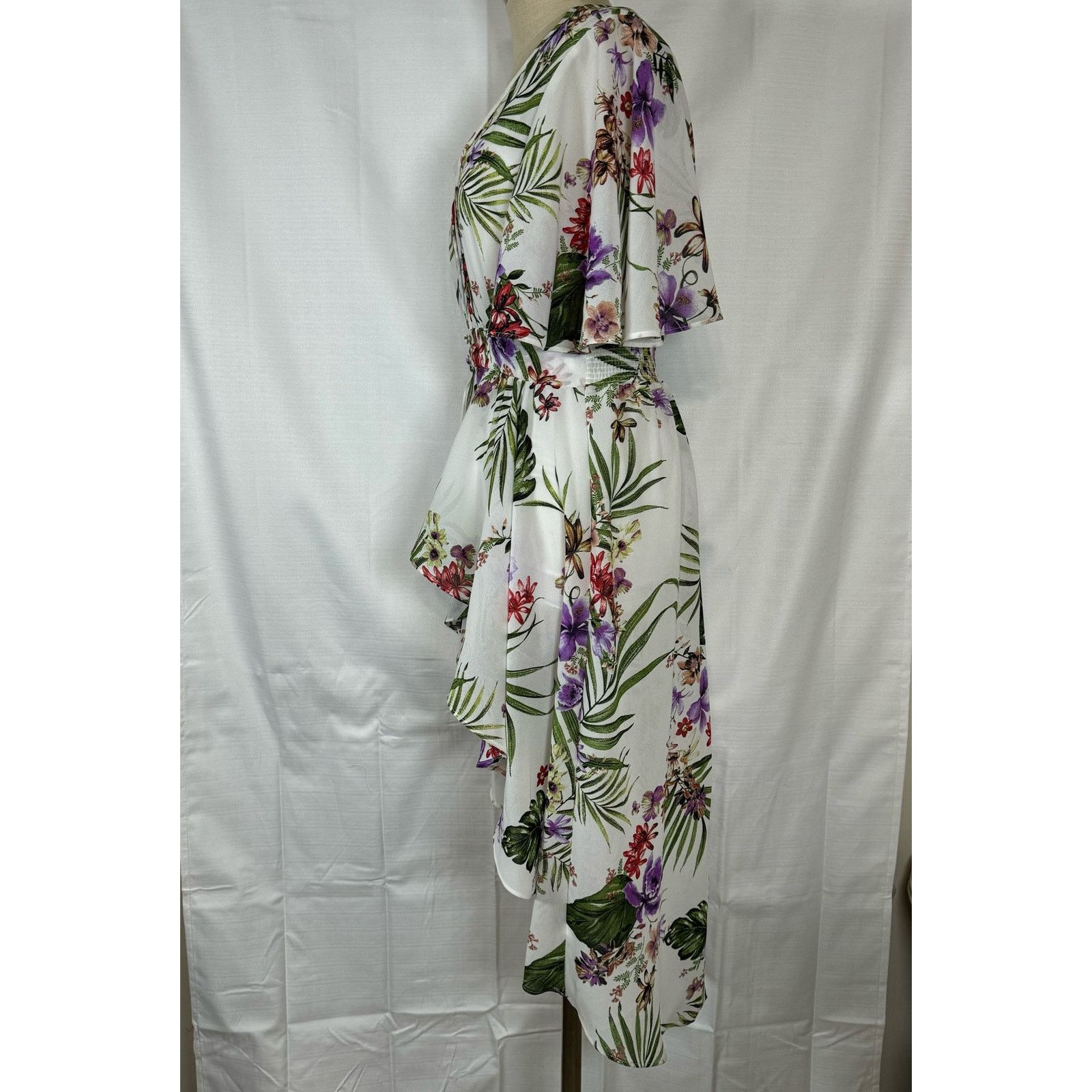 Unknown London Haute Project Los Angeles Tropical Floral High Low Blouse M Size M / US 6-8 / IT 42-44 - 3 Thumbnail