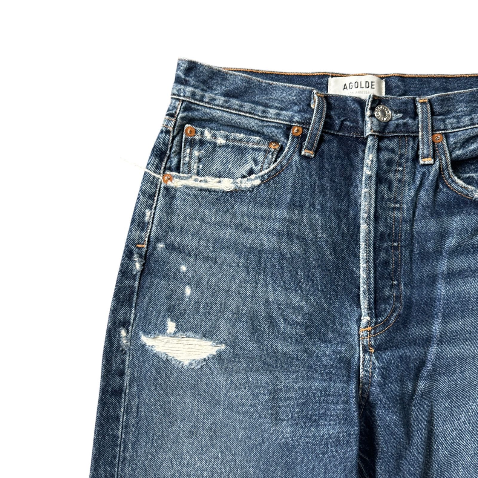 Agolde AGOLDE 90s High Rise Loose Fit Jean Psych Wash Size 24" / US 00 / IT 34 - 6 Thumbnail