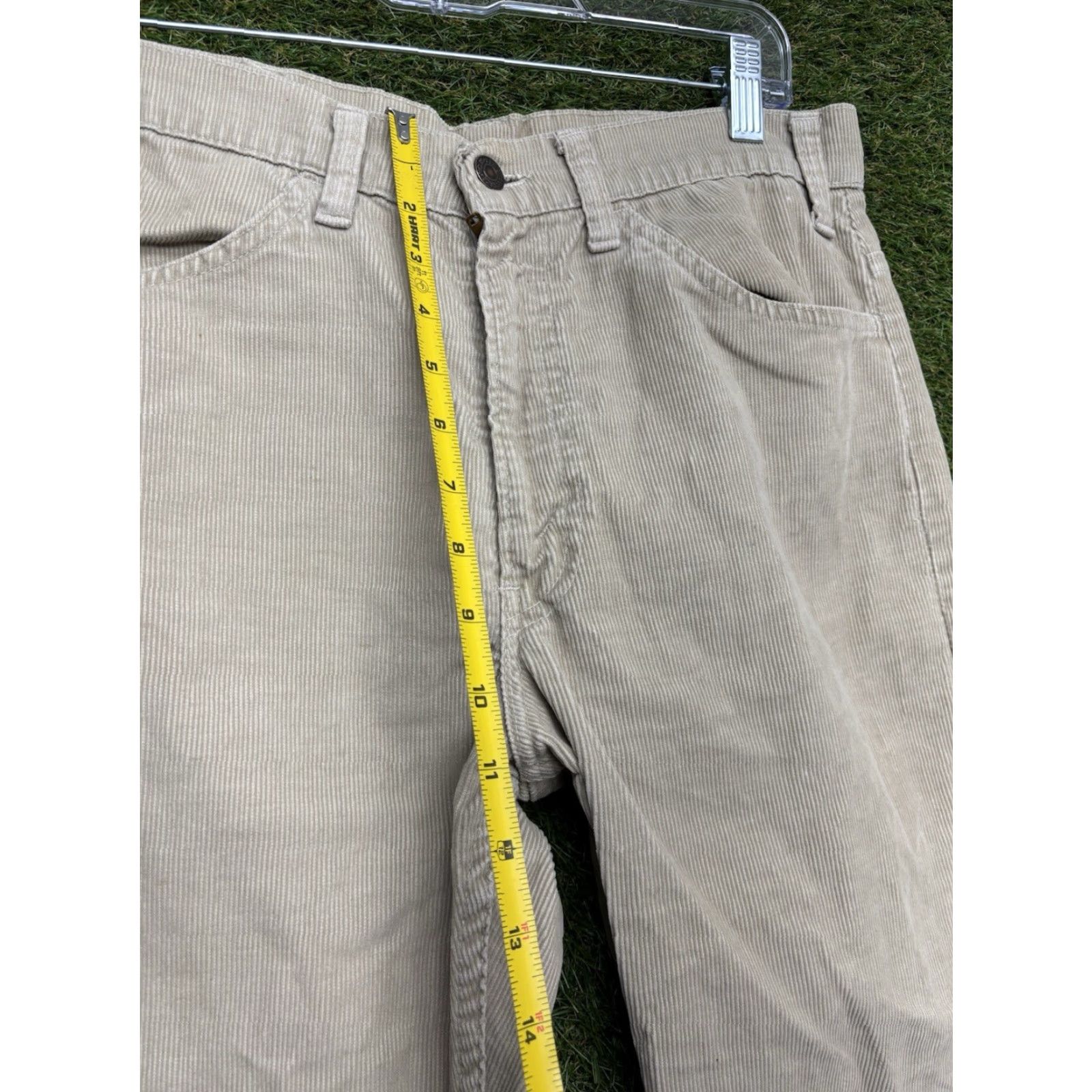 Levi's VINTAGE Levi's 519 Jeans Mens 30x32 Tan Corduroy Pants 519 Cords White Tab USA Made 80s 90s Retro USA Mens Jeans Size US 30 / EU 46 - 3 Thumbnail