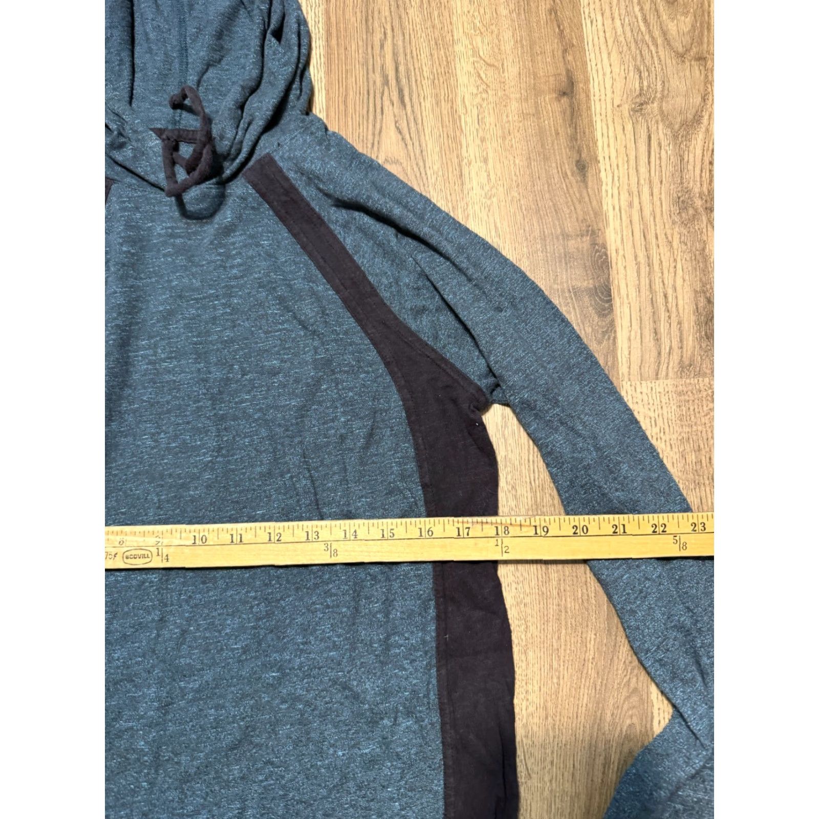Vintage Rock & Republic Shirt Mens Medium Blue Black Long Sleeve Hooded Shirt Size US M / EU 48-50 / 2 - 6 Thumbnail
