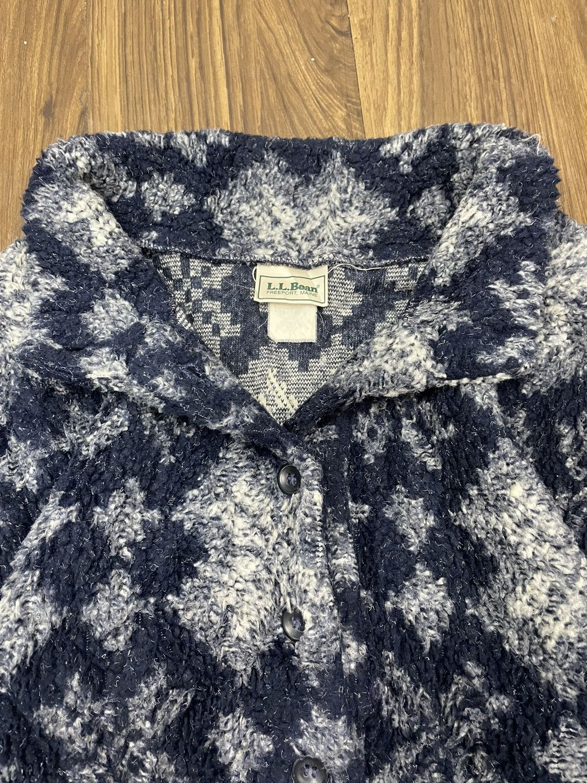 L.L. Bean Vintage 90s LL BEAN Pullover Sweater Abstract Knitwear Size US M / EU 48-50 / 2 - 7 Thumbnail