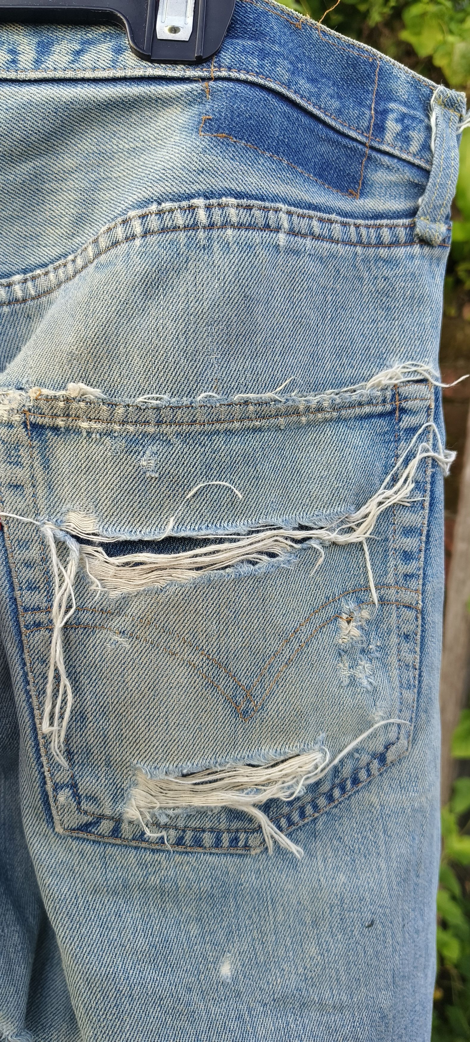 4GSELLER Vintage 70s Rindam Levi's jeans button number 6 Selvedge Size US 35 - 14 Thumbnail