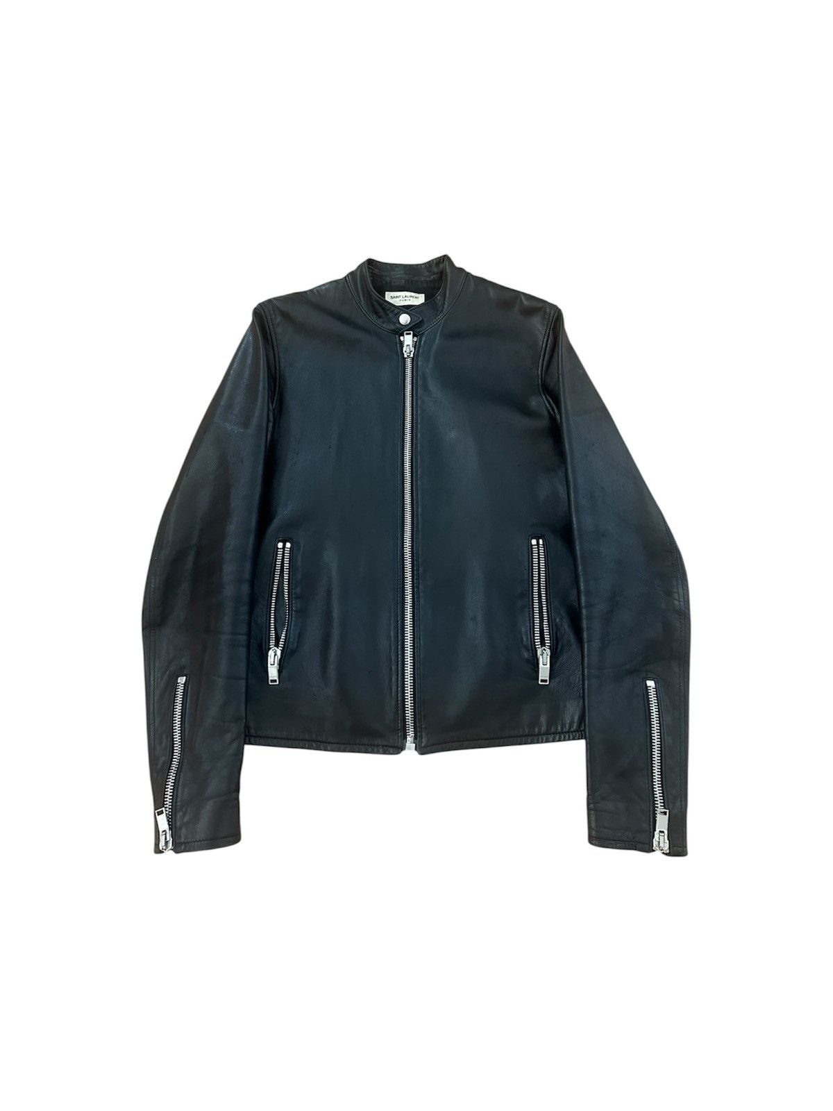 Saint Laurent Paris Saint Laurent FW14 Cafe Racer Leather Jacket Size US S / EU 44-46 / 1 - 1 Thumbnail