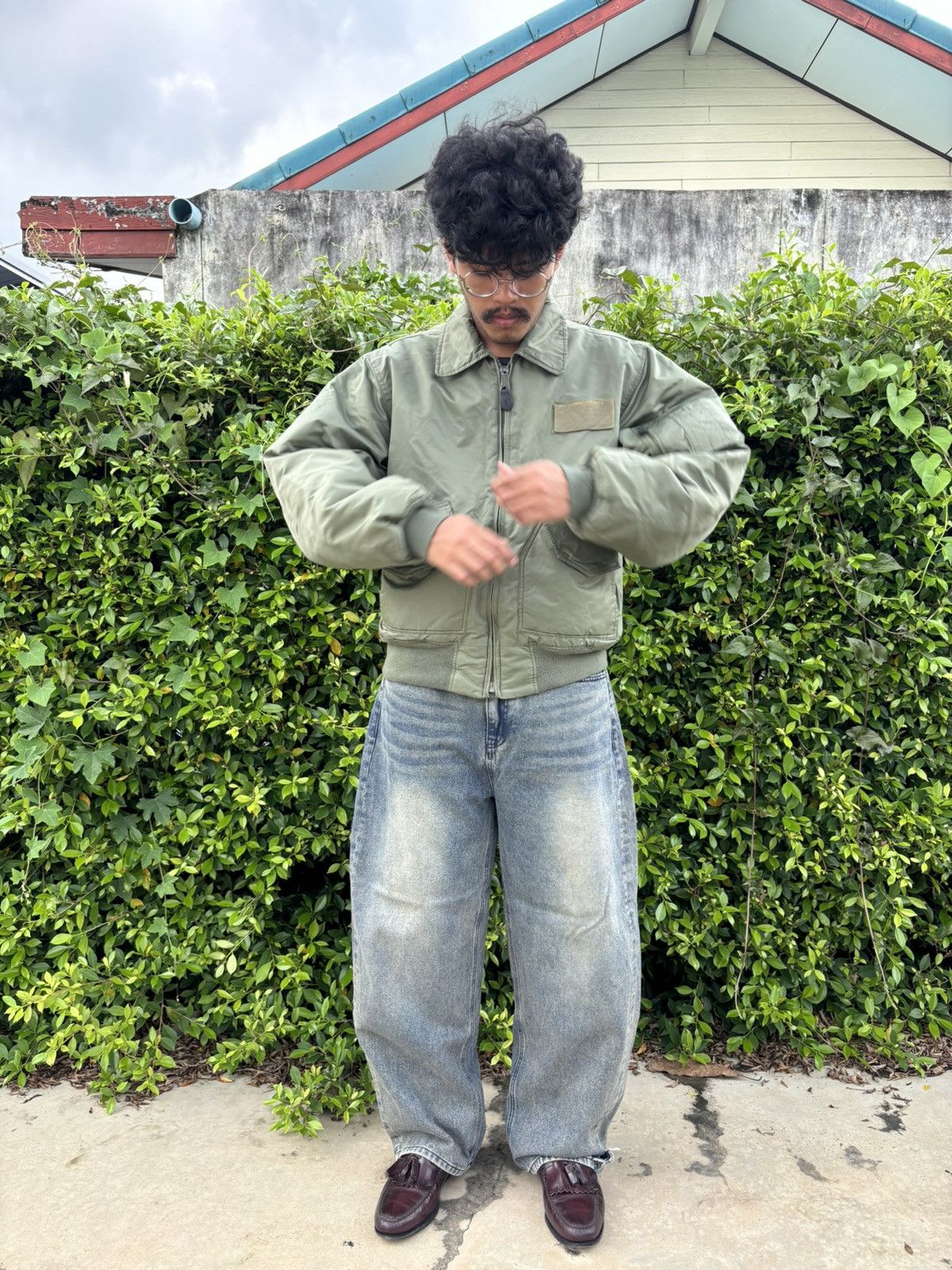 Alpha Industries FADED Alpha Ma-1 Flight Bomber Jacket (Kanye Style) Size US L / EU 52-54 / 3 - 10 Thumbnail