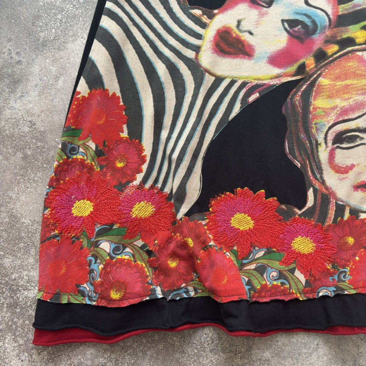 If Six Was Nine × Japanese Brand Amazing Vintage Avant Garde Crazy Skirt Size 30" / US 8 / IT 44 - 4 Thumbnail
