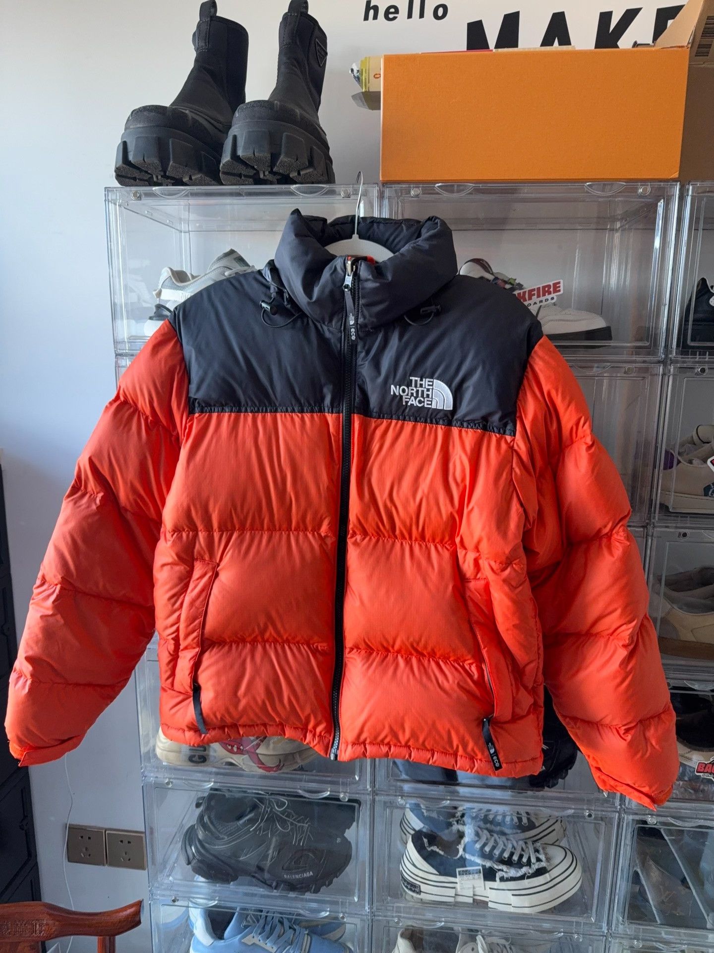 The North Face The North Face Down Orange Heavy Coat M Men Size US M / EU 48-50 / 2 - 1 Thumbnail