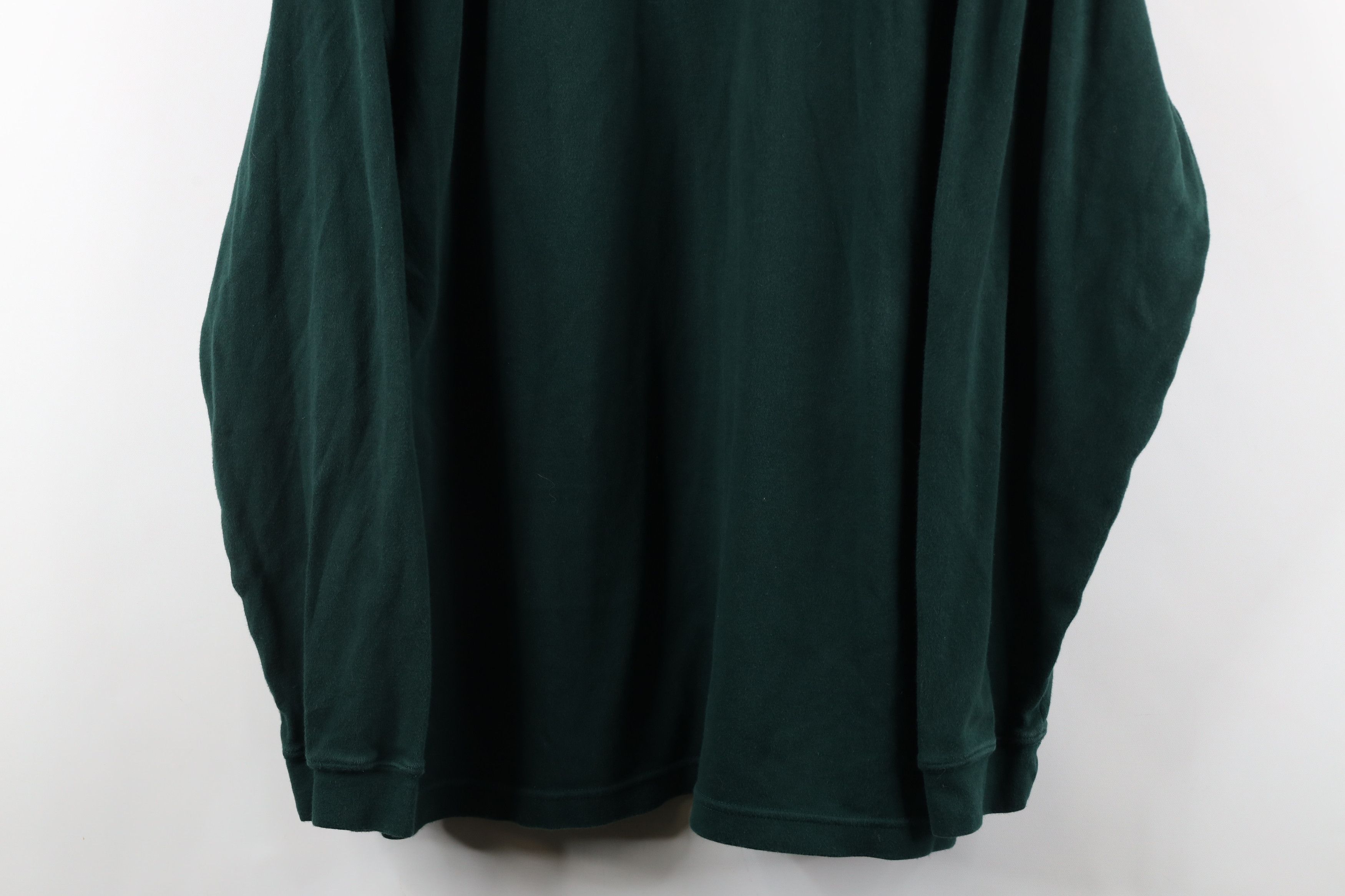 Vintage Vintage 90s Streetwear Heavyweight Turtleneck T-Shirt Green Size US XL / EU 56 / 4 - 3 Thumbnail