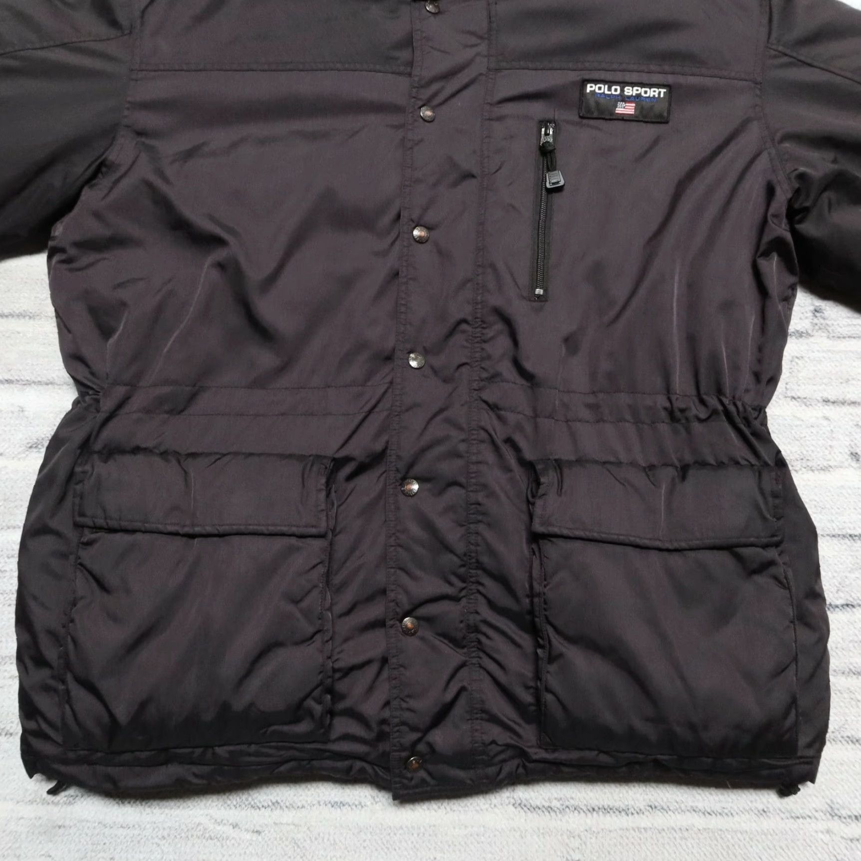 Polo Ralph Lauren VINTAGE Polo Sport Ralph Lauren Artic Challenge Puffer Down Jacket Mens XL Black 90s Polo Sport Ralph Lauren Artic Challenge Puffer Down Jacket Size US XL / EU 56 / 4 - 4 Thumbnail